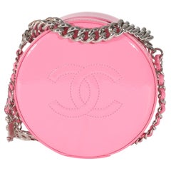 Chanel Pink Glazed Calfskin Round As Earth Bag