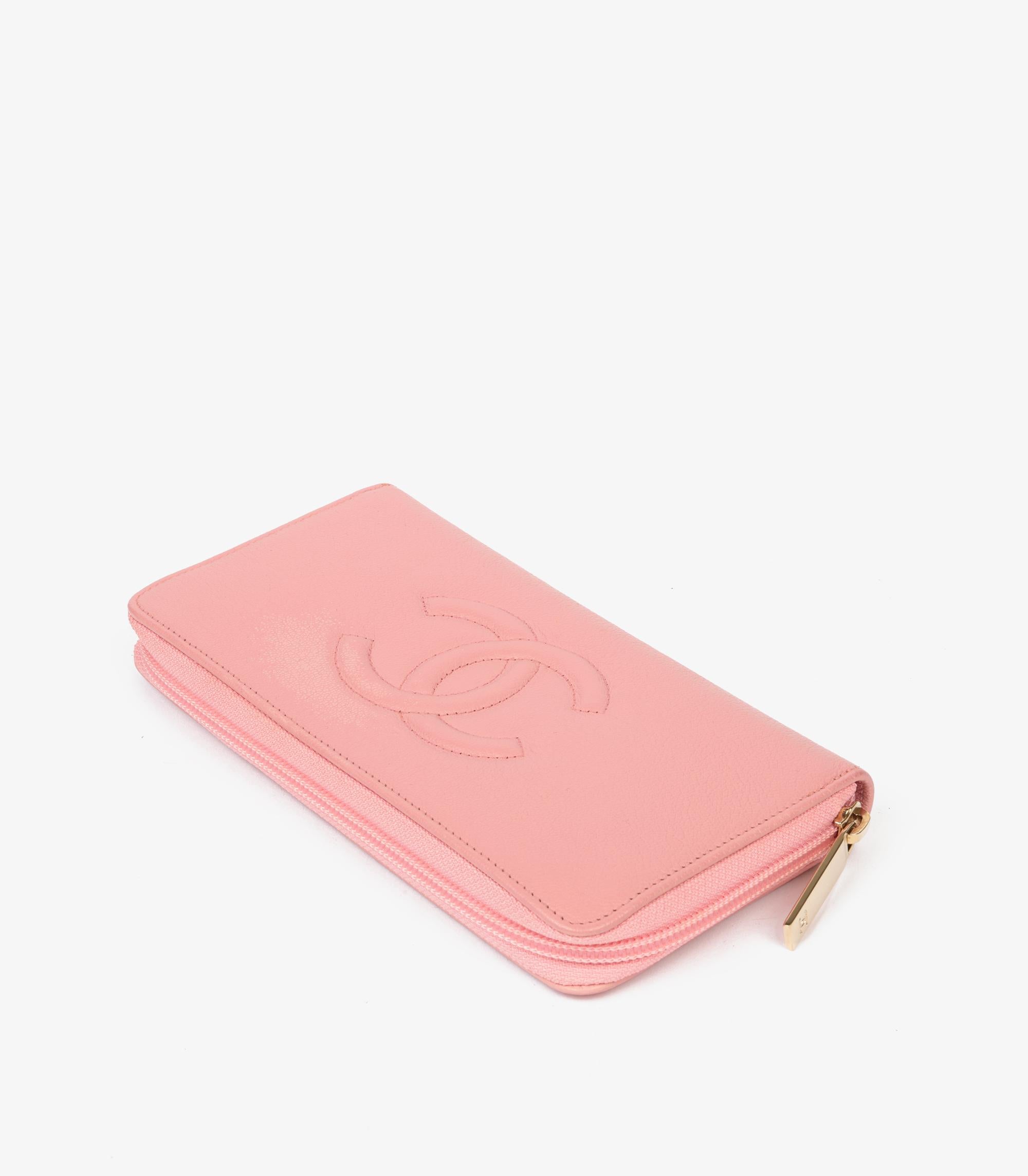 Chanel Pink Goatskin Leather Timeless Long Wallet

Product Details
Xupes Ref: AA0323
Brand: Chanel
Model: Timeless Long Wallet
Type: Wallet
Serial Number: 22822138
Age: 2016
Accompanied By: Chanel Dust Bag, Box, Authenticity Card
Colour: Pink