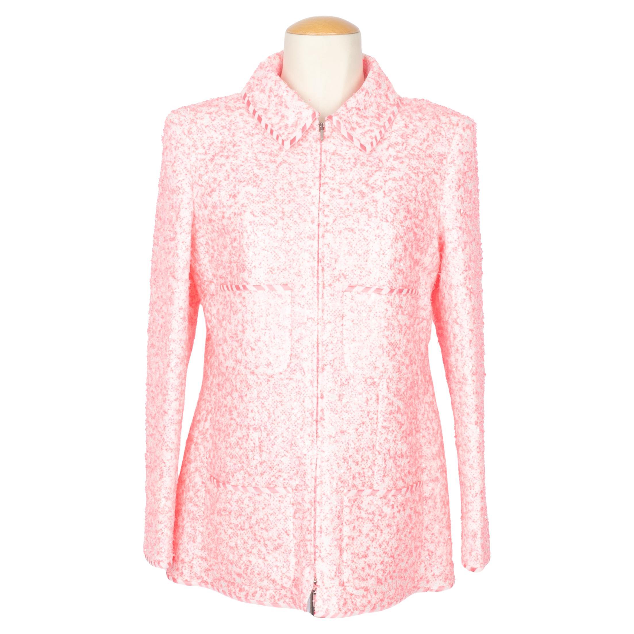 Giacca rosa Chanel Primavera 2020 in vendita