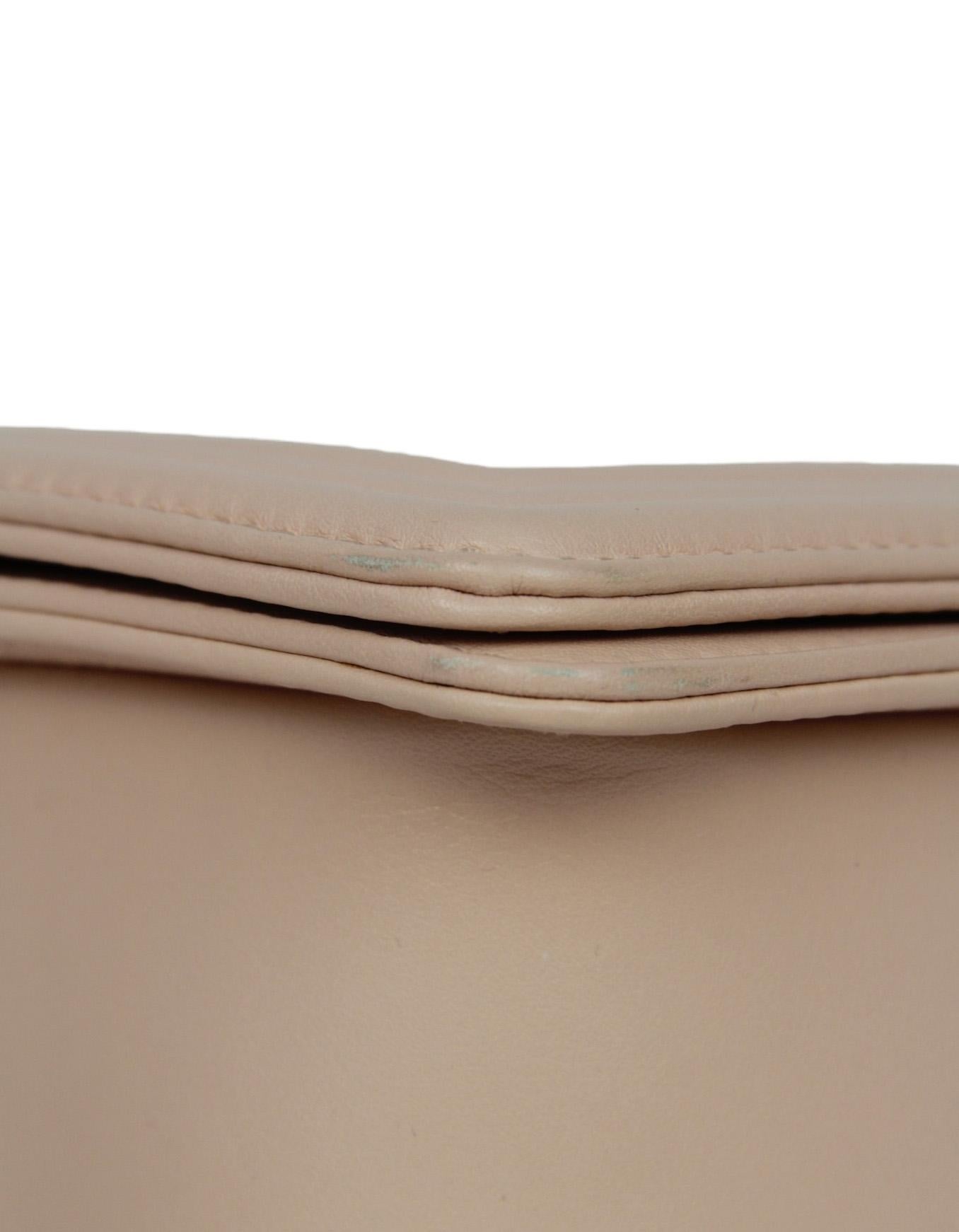 Chanel Pink/Ruthenium Lambskin Leather New Medium Boy Bag For Sale 2