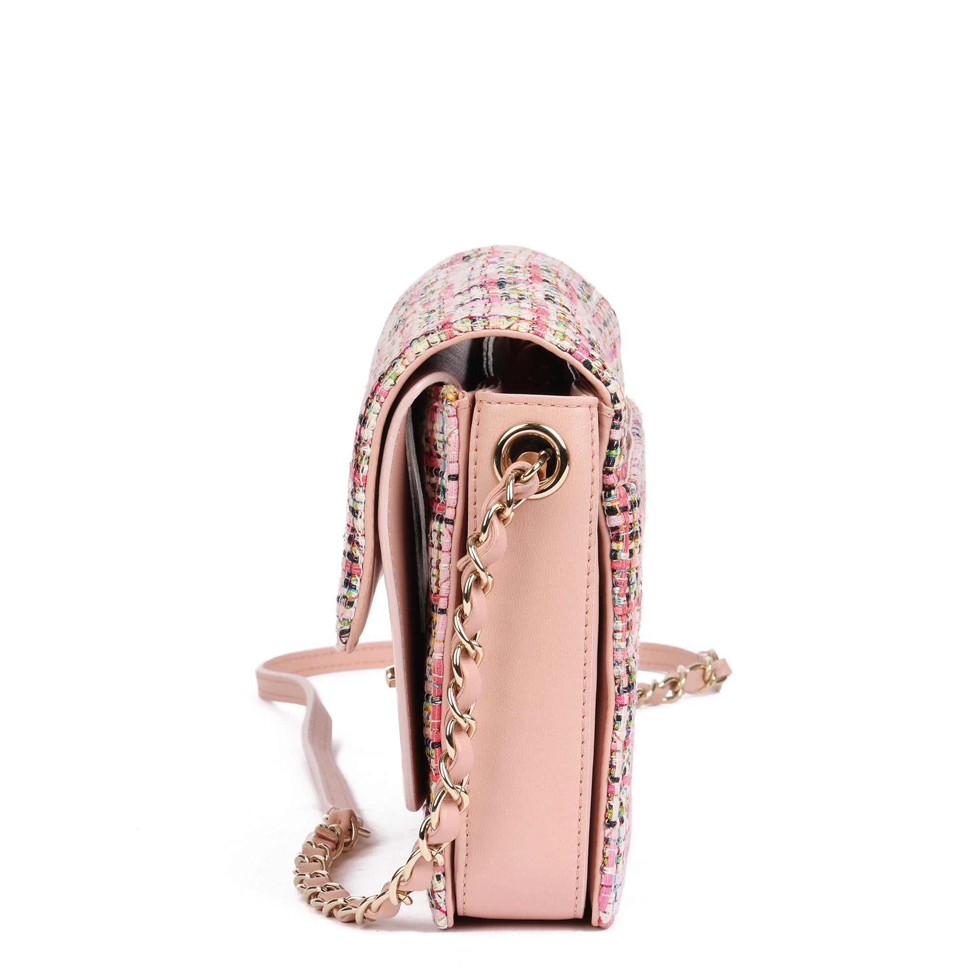 pink chanel tweed bag