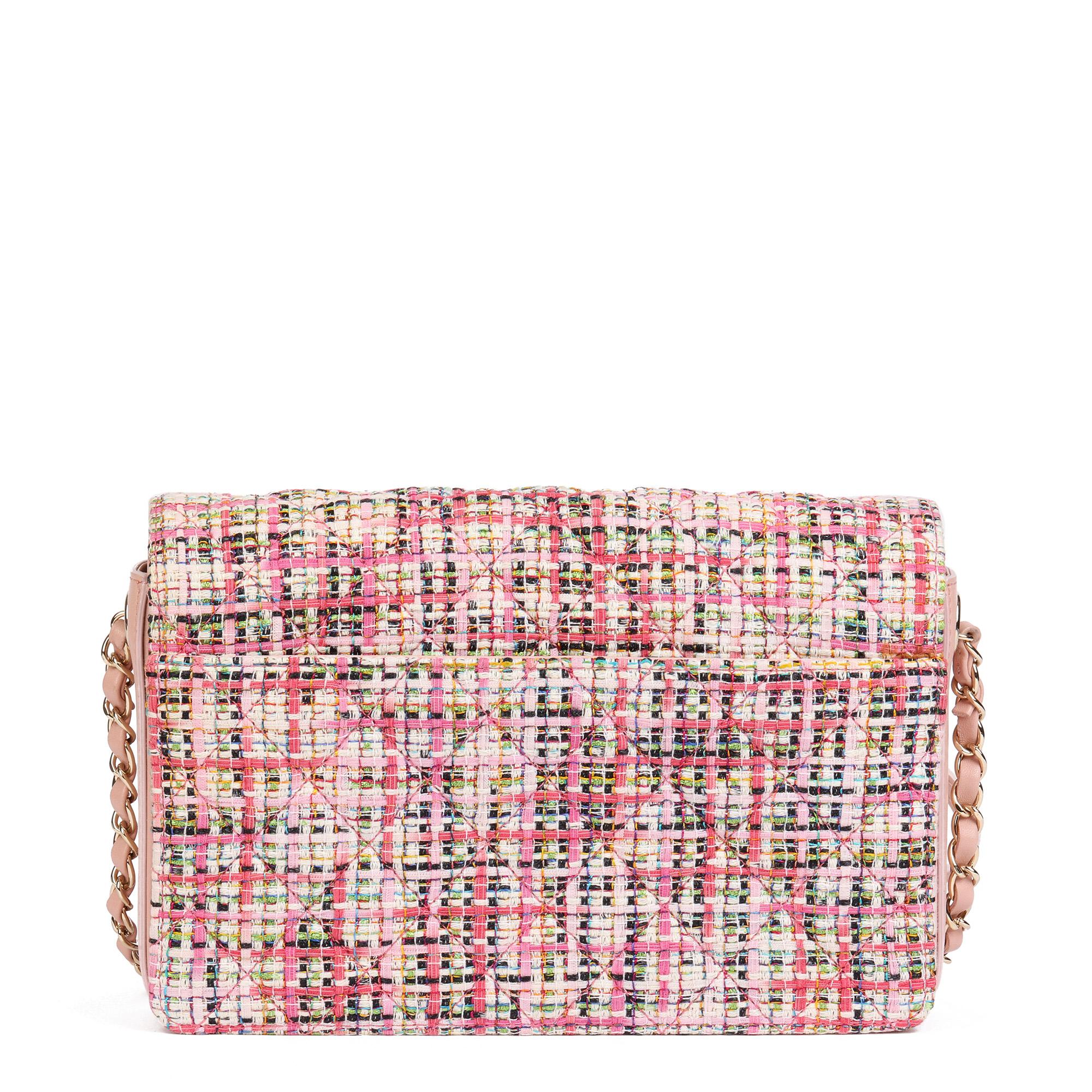 pink tweed bag