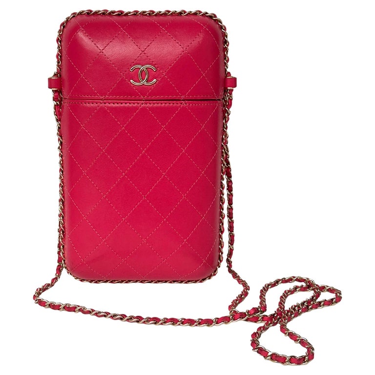 Chanel Pink Bag Lambskin - 108 For Sale on 1stDibs