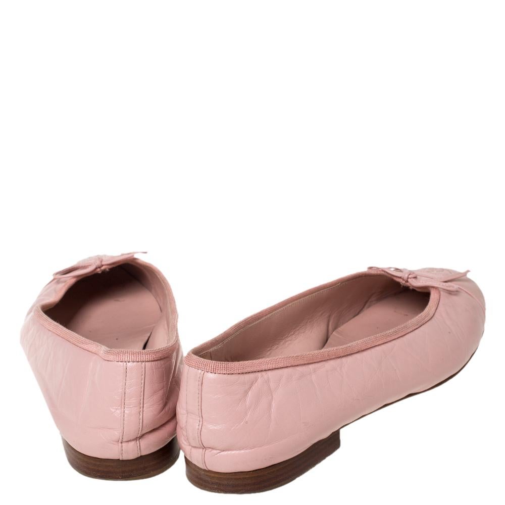 pink chanel flats