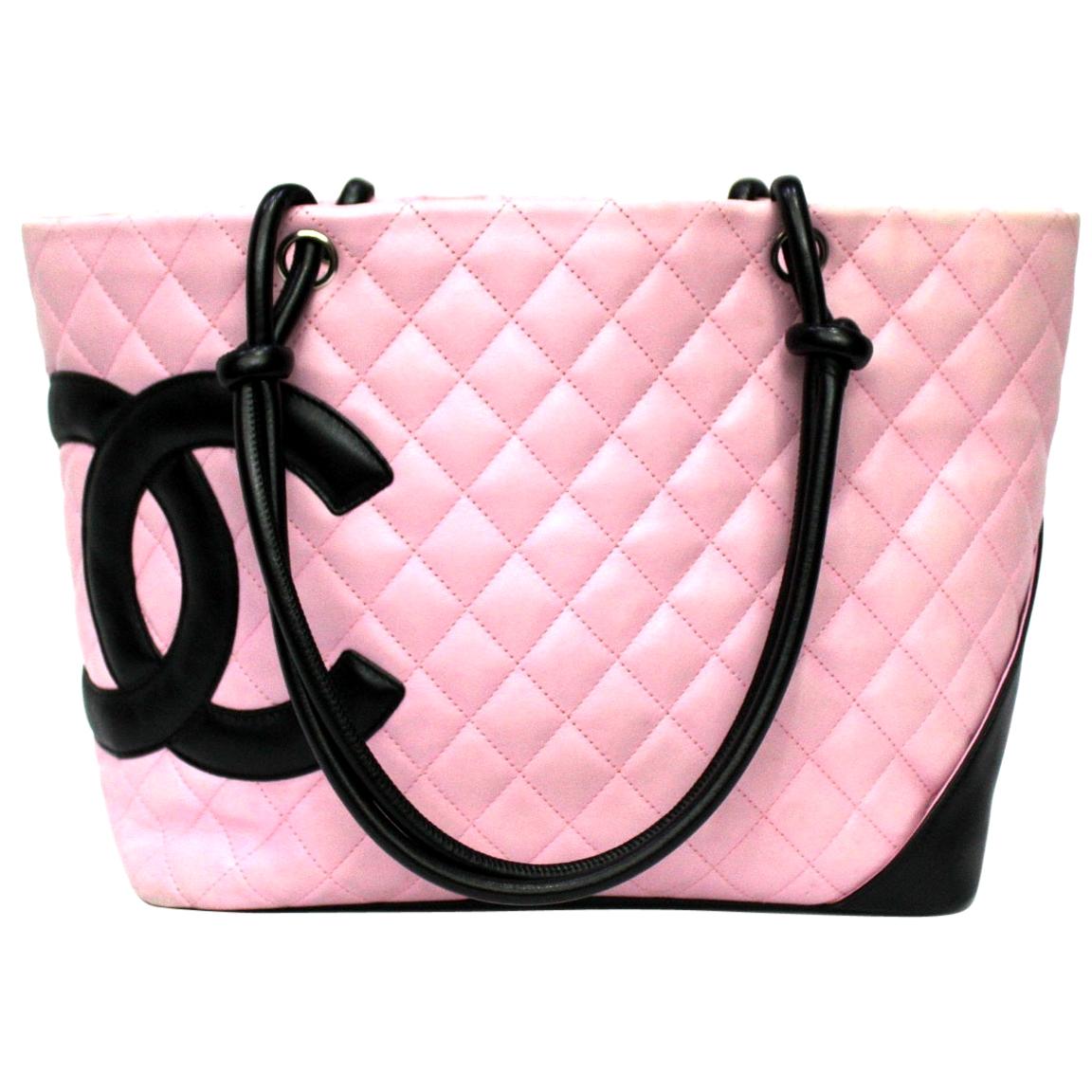 Chanel Pink Leather Cambon Bag