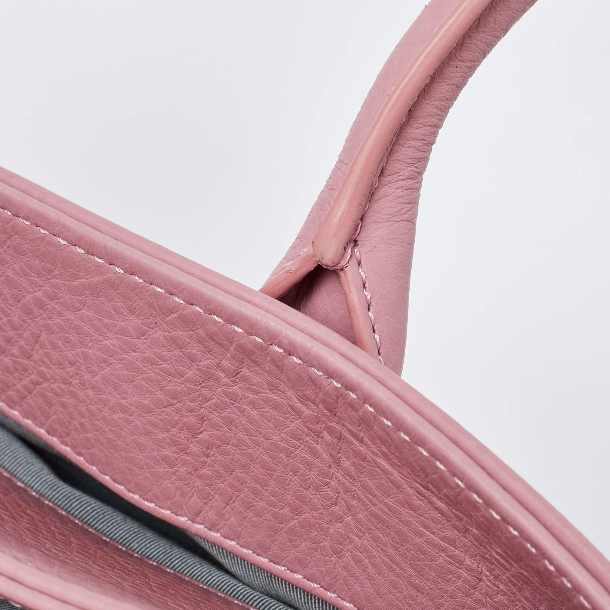 Chanel Pink Leather Executive Cerf Tote 2
