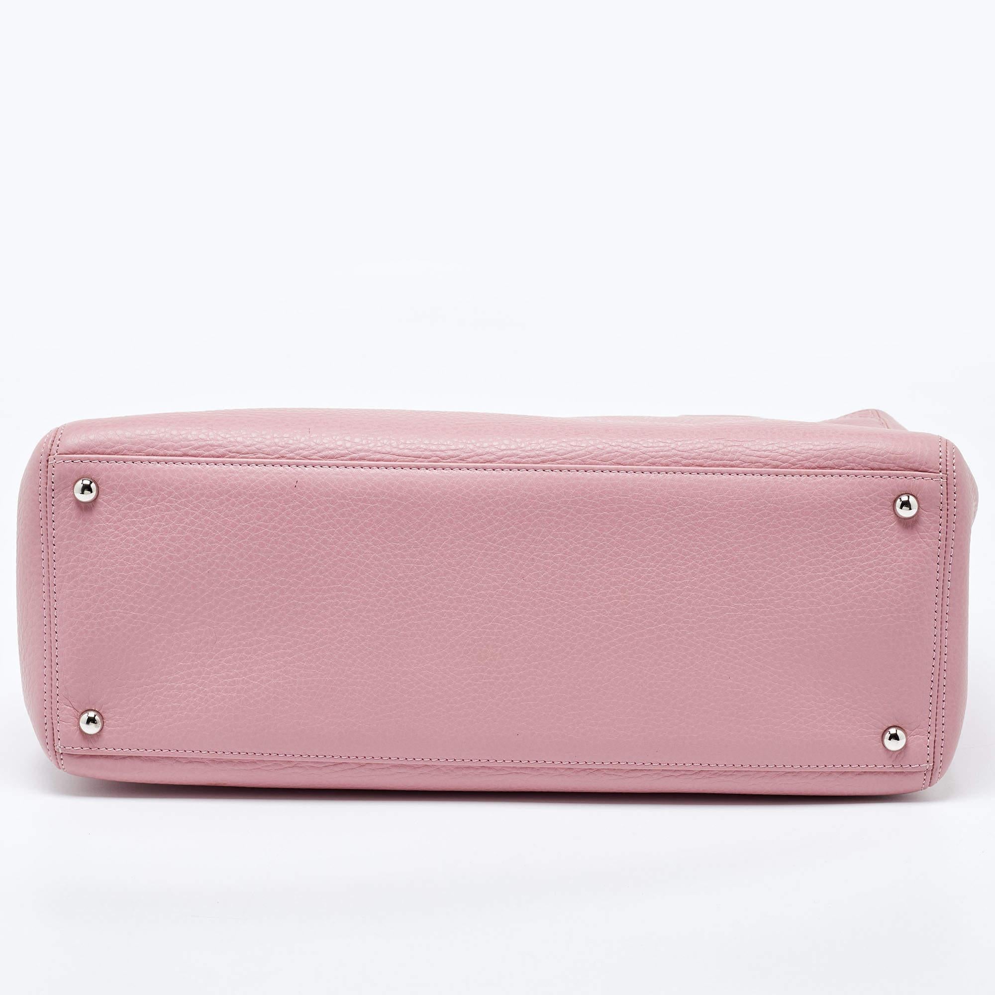 Chanel Pink Leather Executive Cerf Tote 4