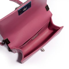 Chanel Rosa Leder-Le Boy-Tasche