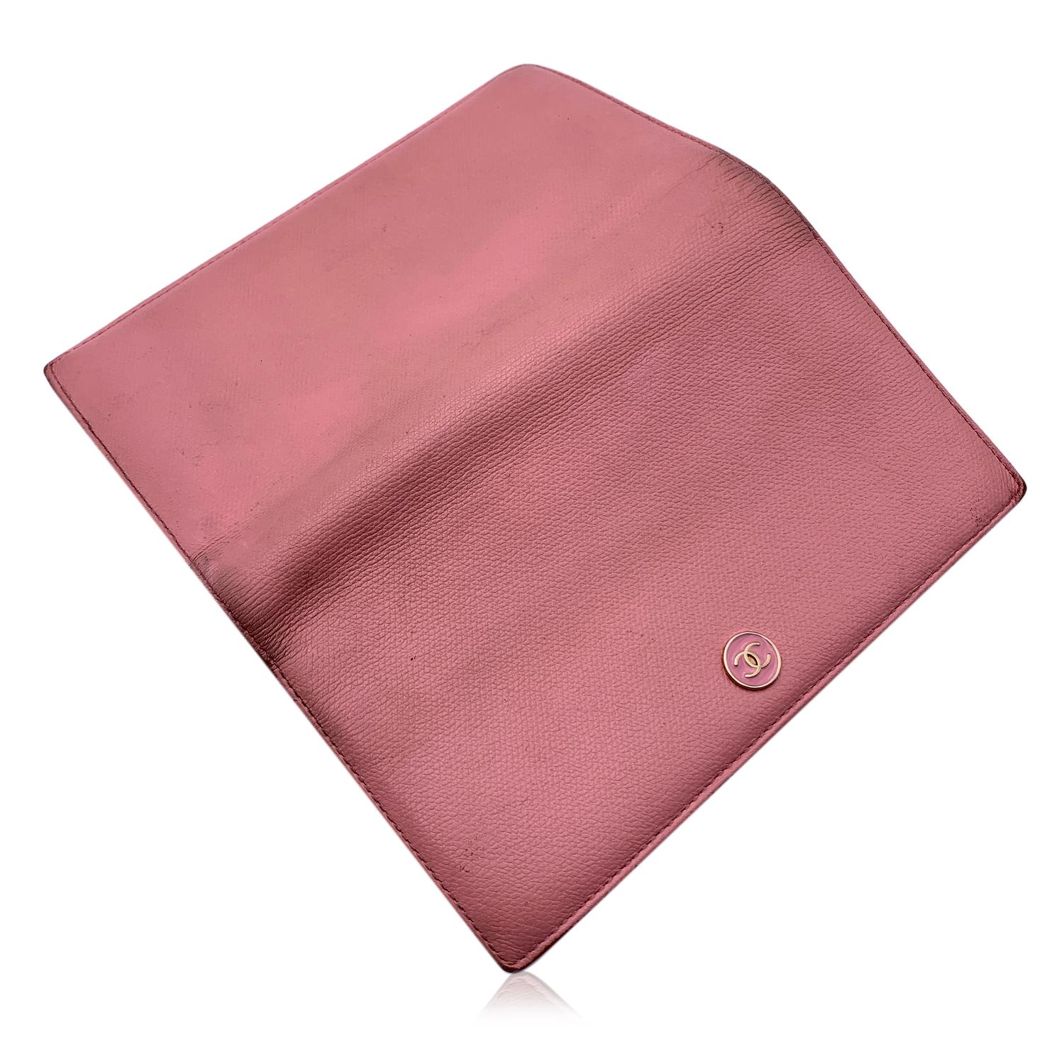 pink bifold wallet