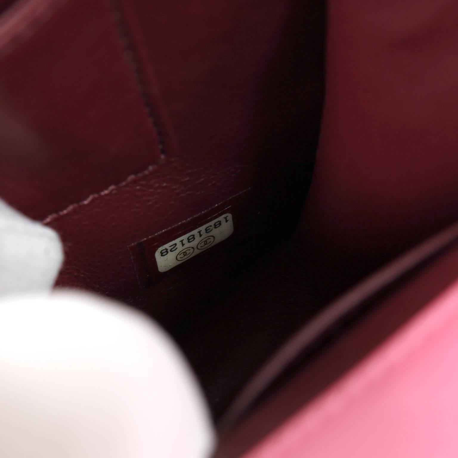 Chanel Pink Leather Mini Flap Crossbody Bag 2