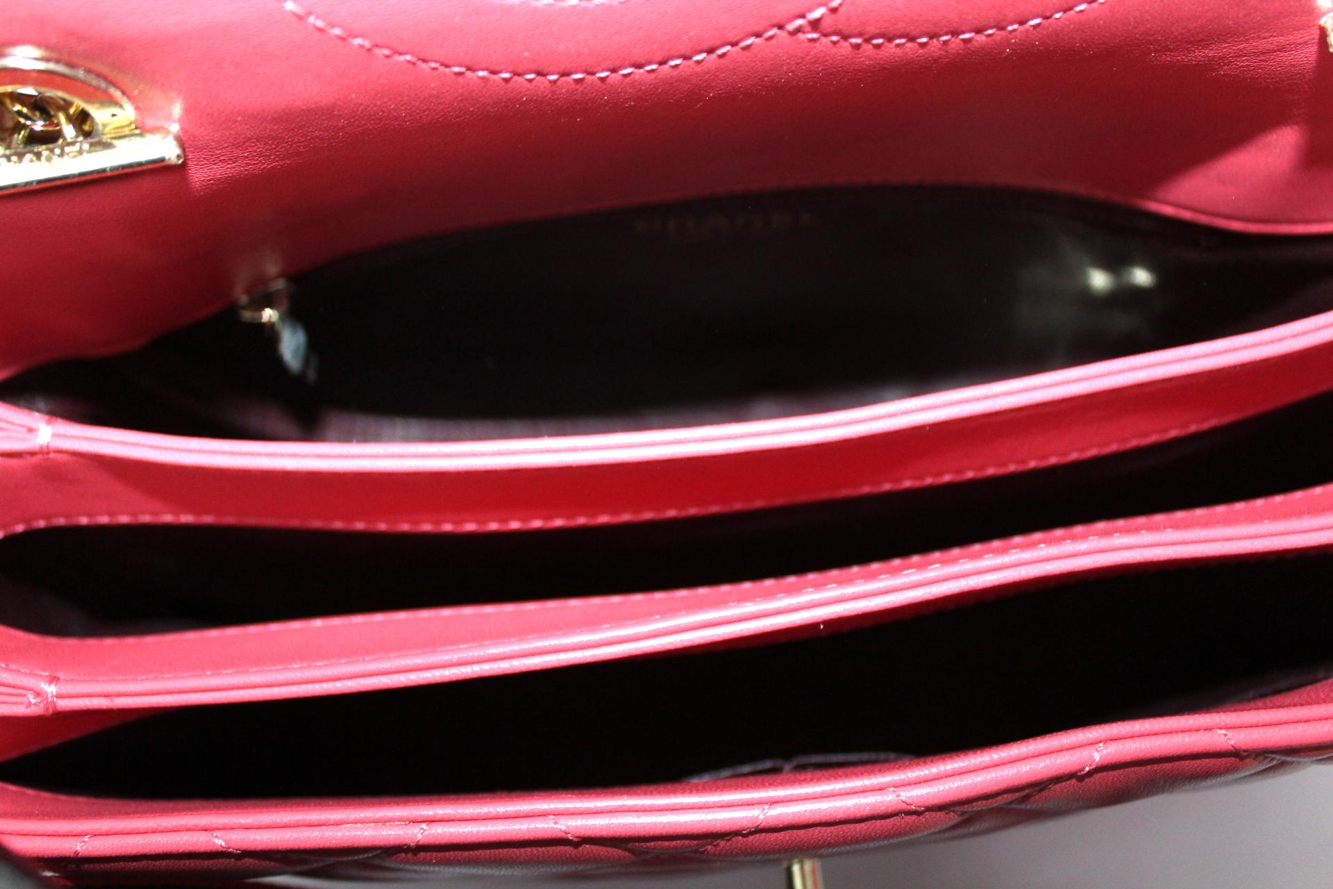 Chanel Pink Leather Trendy CC Shoulder Bag 5