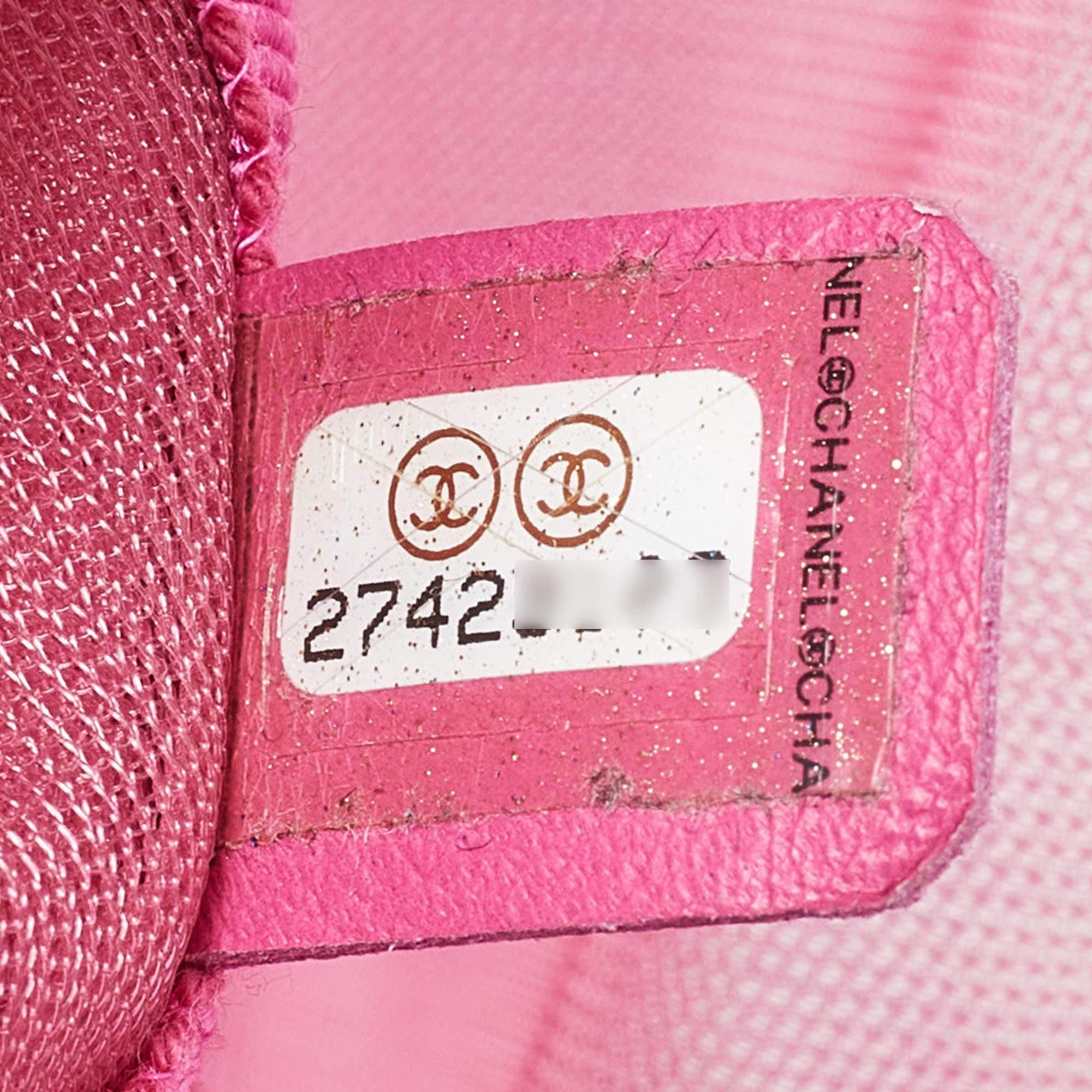 Chanel Pink Mesh and Fabric CC Belt Bag For Sale 4