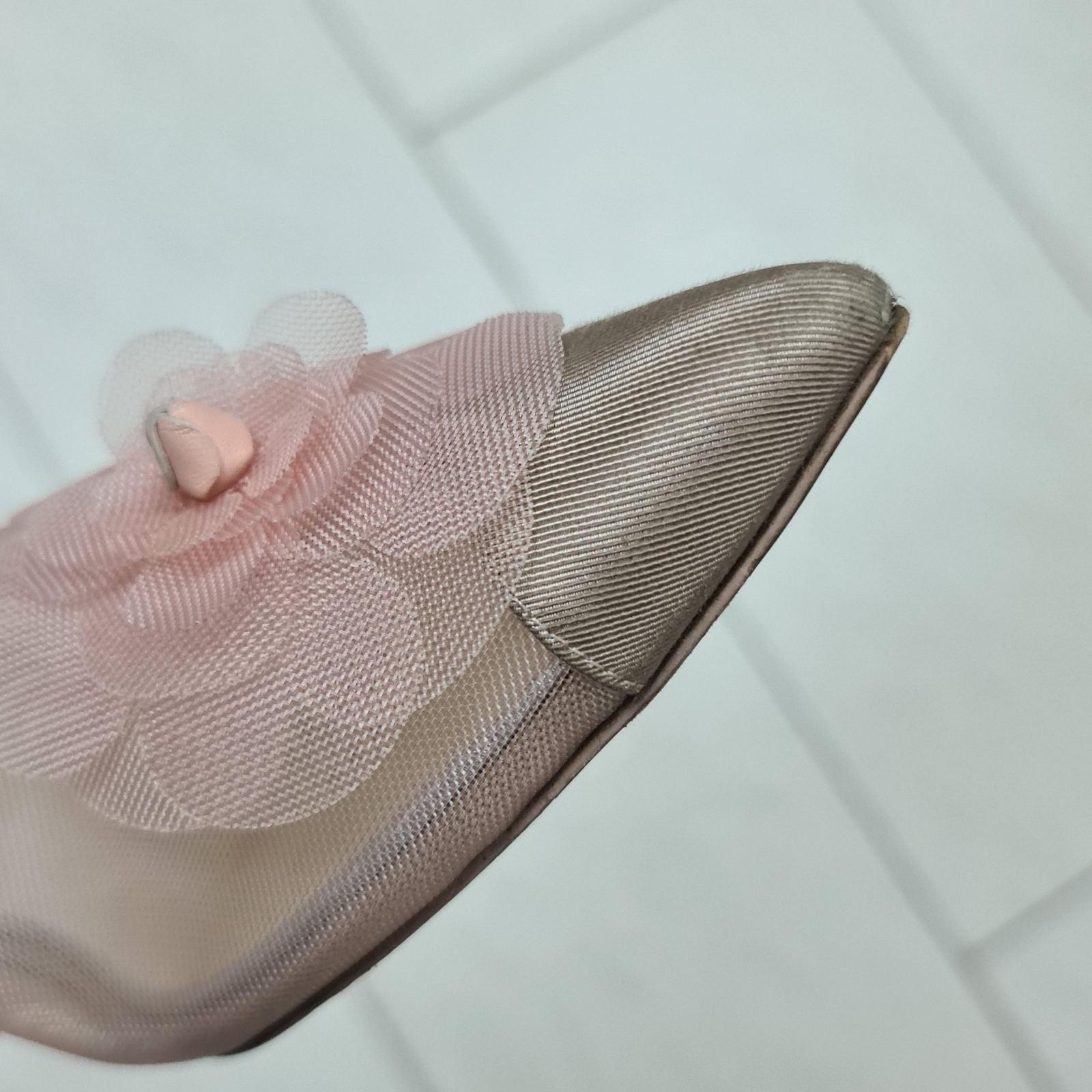 Chanel Pink Mesh and Grosgrain Flower Cap Toe Short Booties  For Sale 4