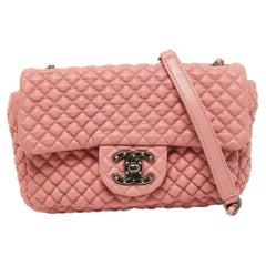 Chanel Pink Microquilted Leather Mini CC Flap Bag