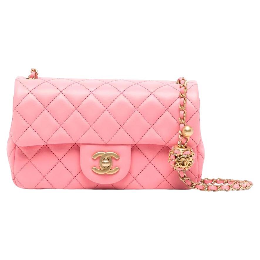 Chanel Pink Mini Rectangular Flap Bag at 1stDibs