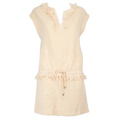 Chanel Mini Vestido Sin Mangas Rosa Talla XL
