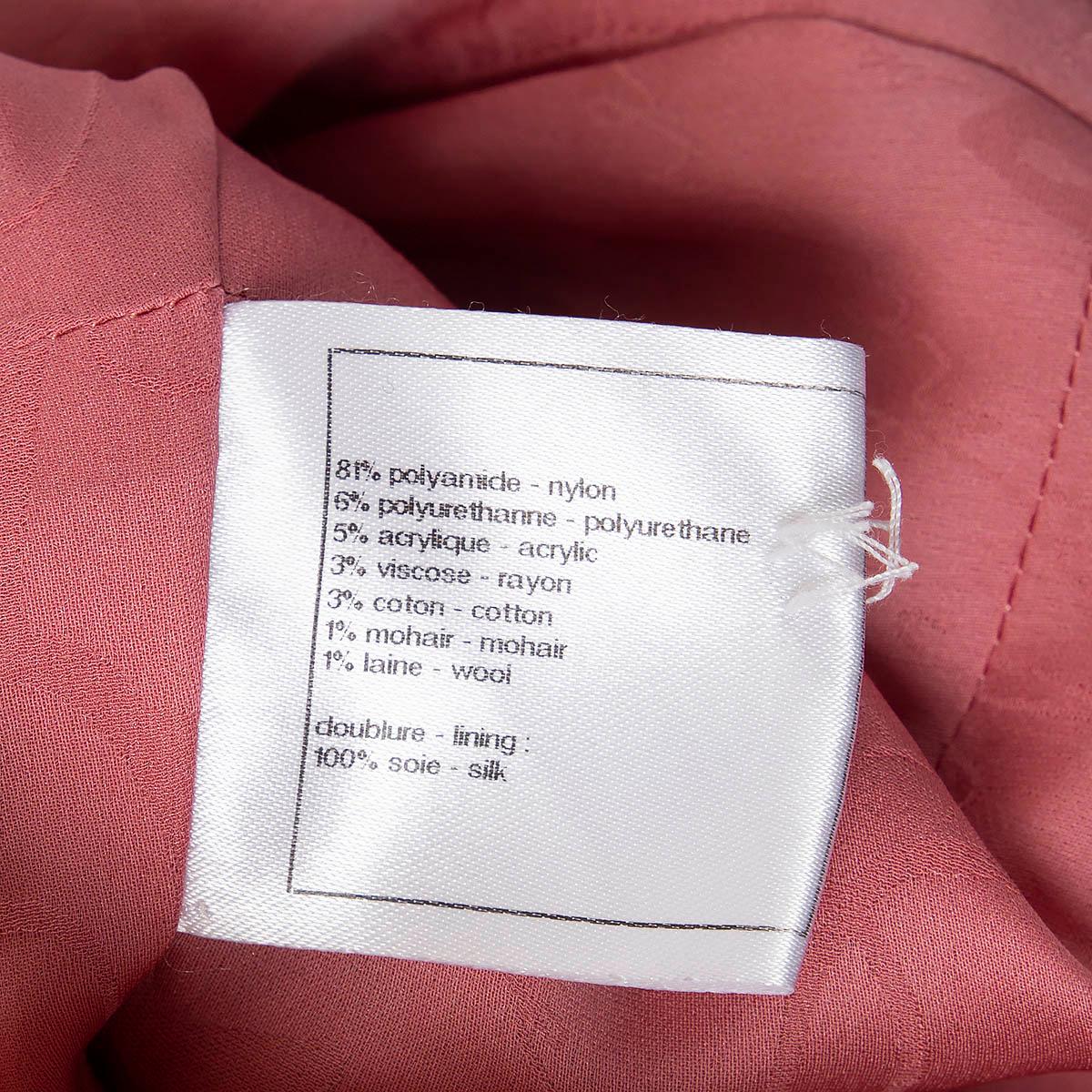 Chanel rose & multicolore 2014 14P DOUBLE BREASTED TWEED Jacket 38 S en vente 2