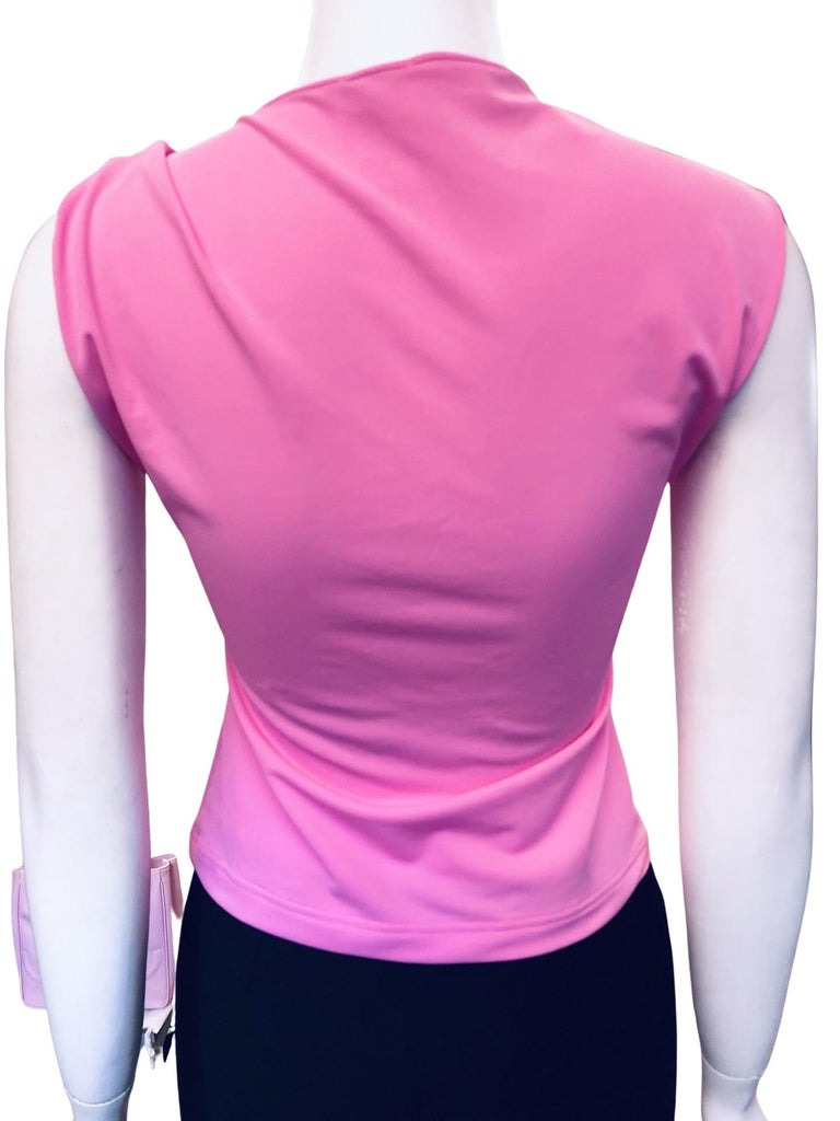 Chanel Pink Nylon Spandex Sleeveless Top  For Sale 1