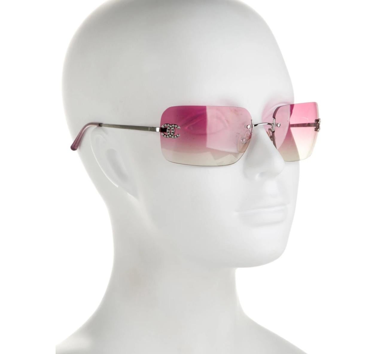 pink chanel sunglasses