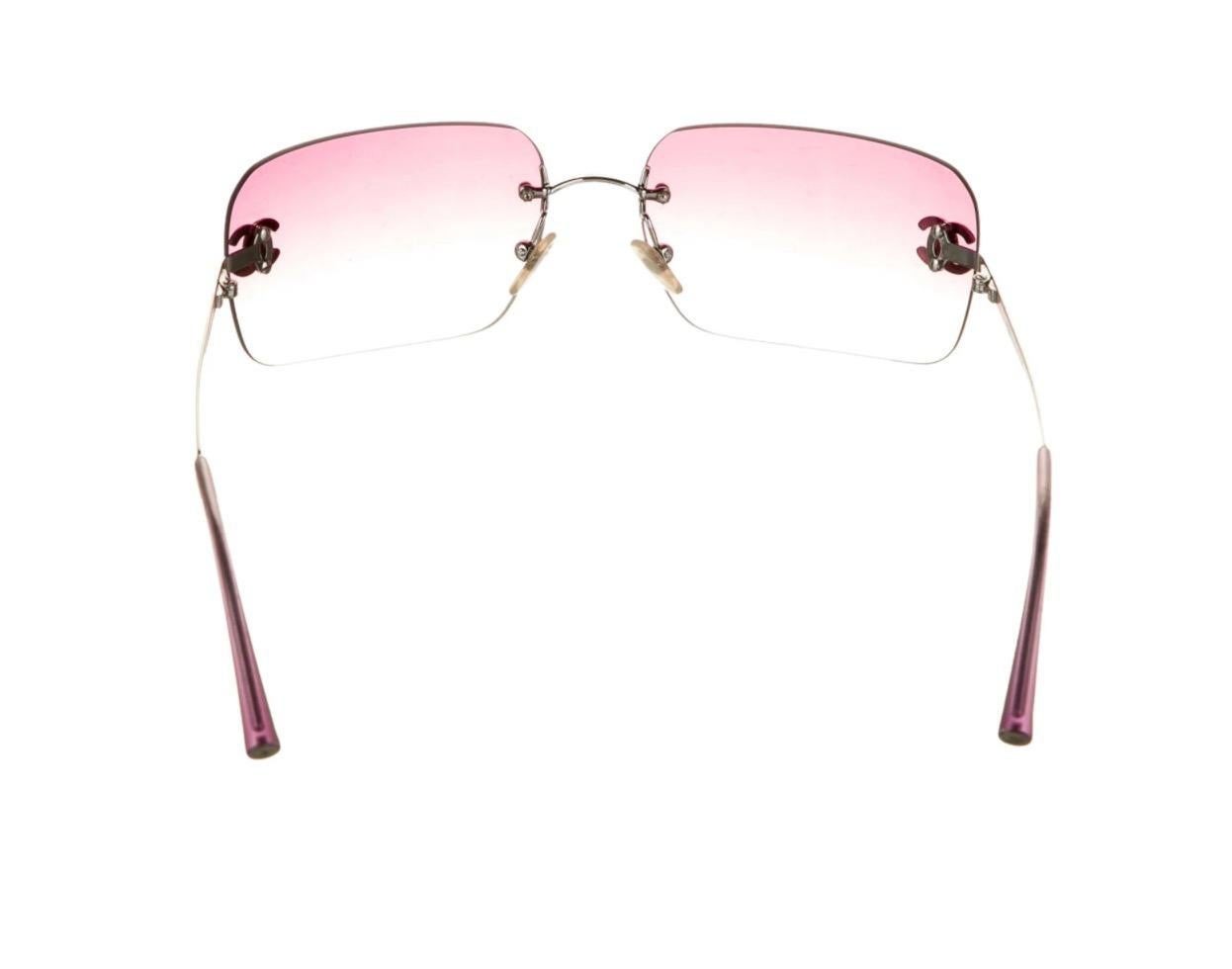 pink chanel glasses