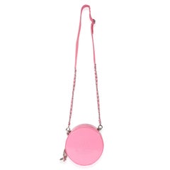 Chanel Pink Patent CC Round As Earth Bag