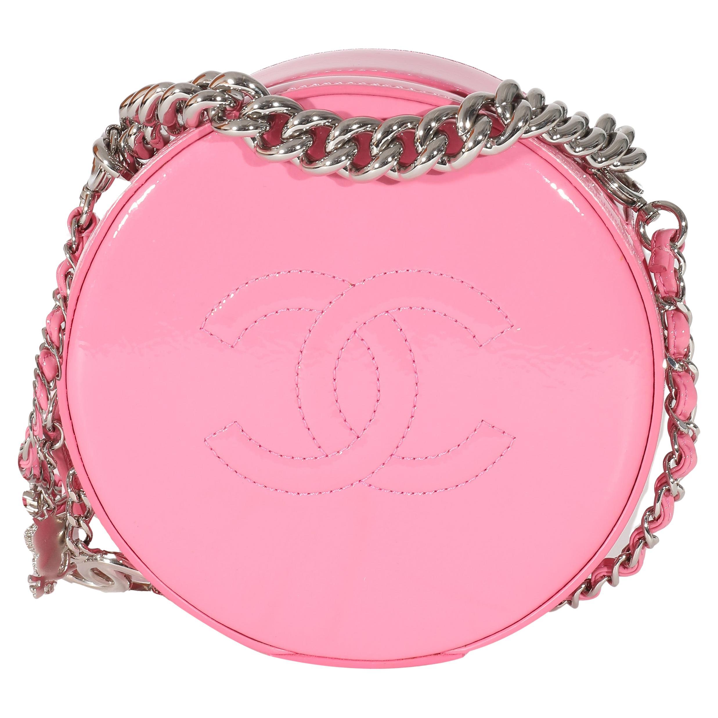 Chanel Pink Patent CC Round As Earth Bag For Sale