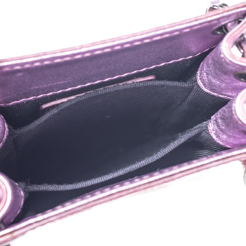 Chanel Pink Patent Leather CC Phone Holder Crossbody Bag 2