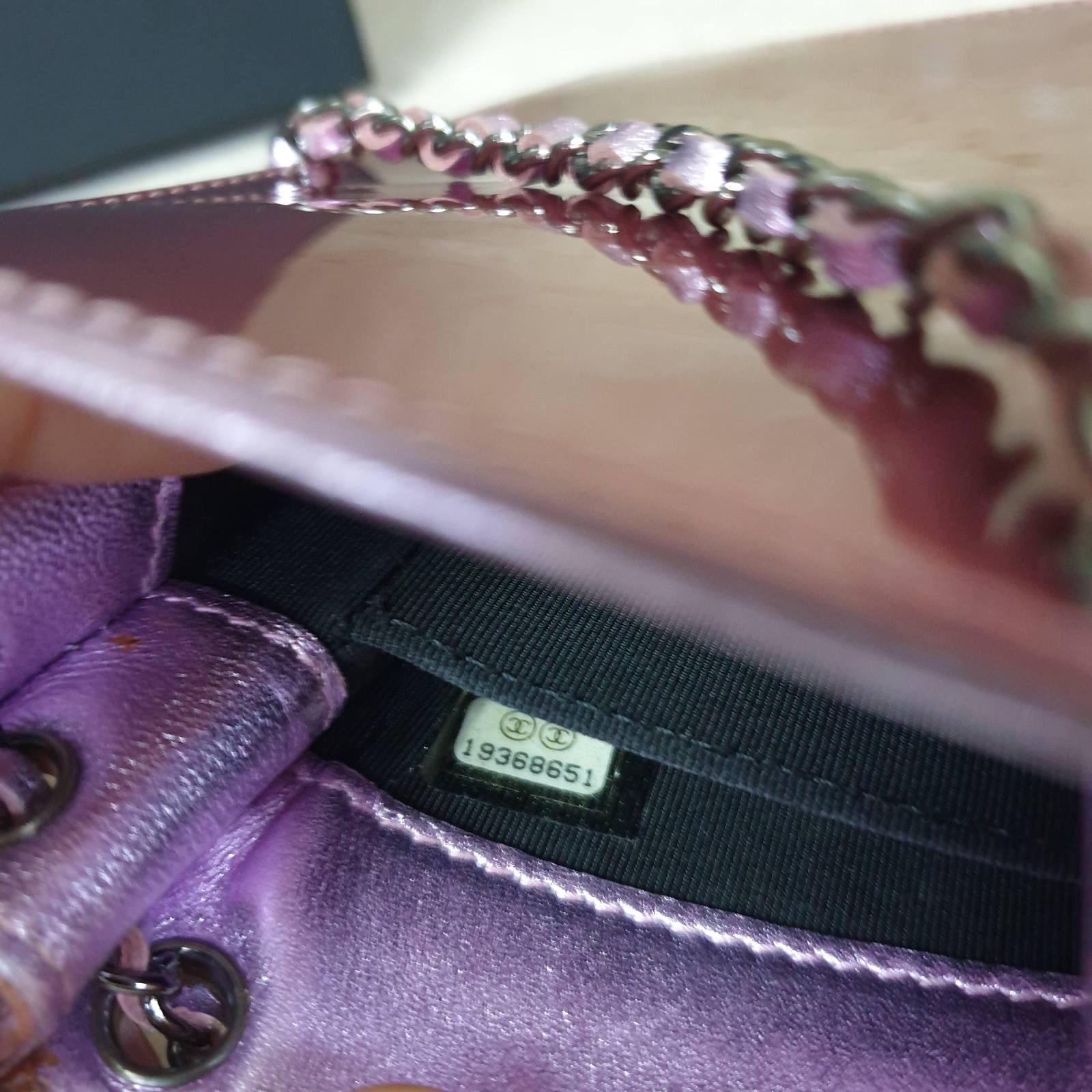 Chanel Pink  Patent Leather CC Phone Holder Crossbody Bag 2