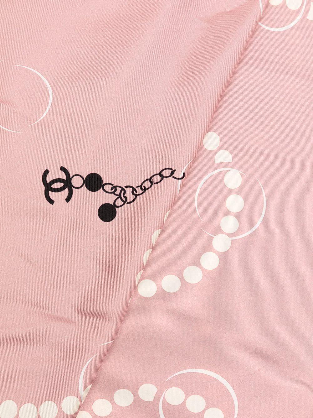 chanel pearl scarf
