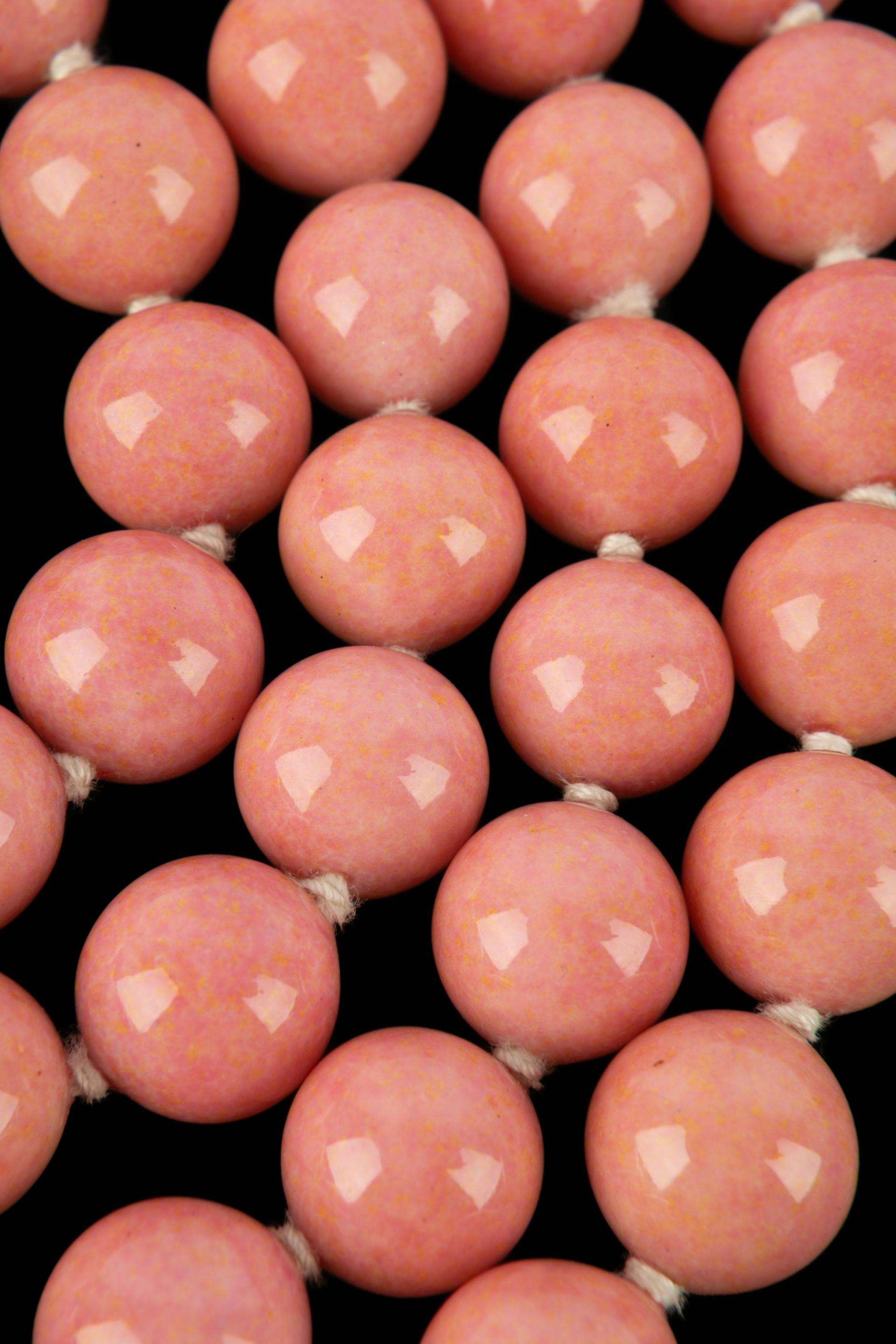 Collana di perle rosa Chanel 2001 in vendita 3