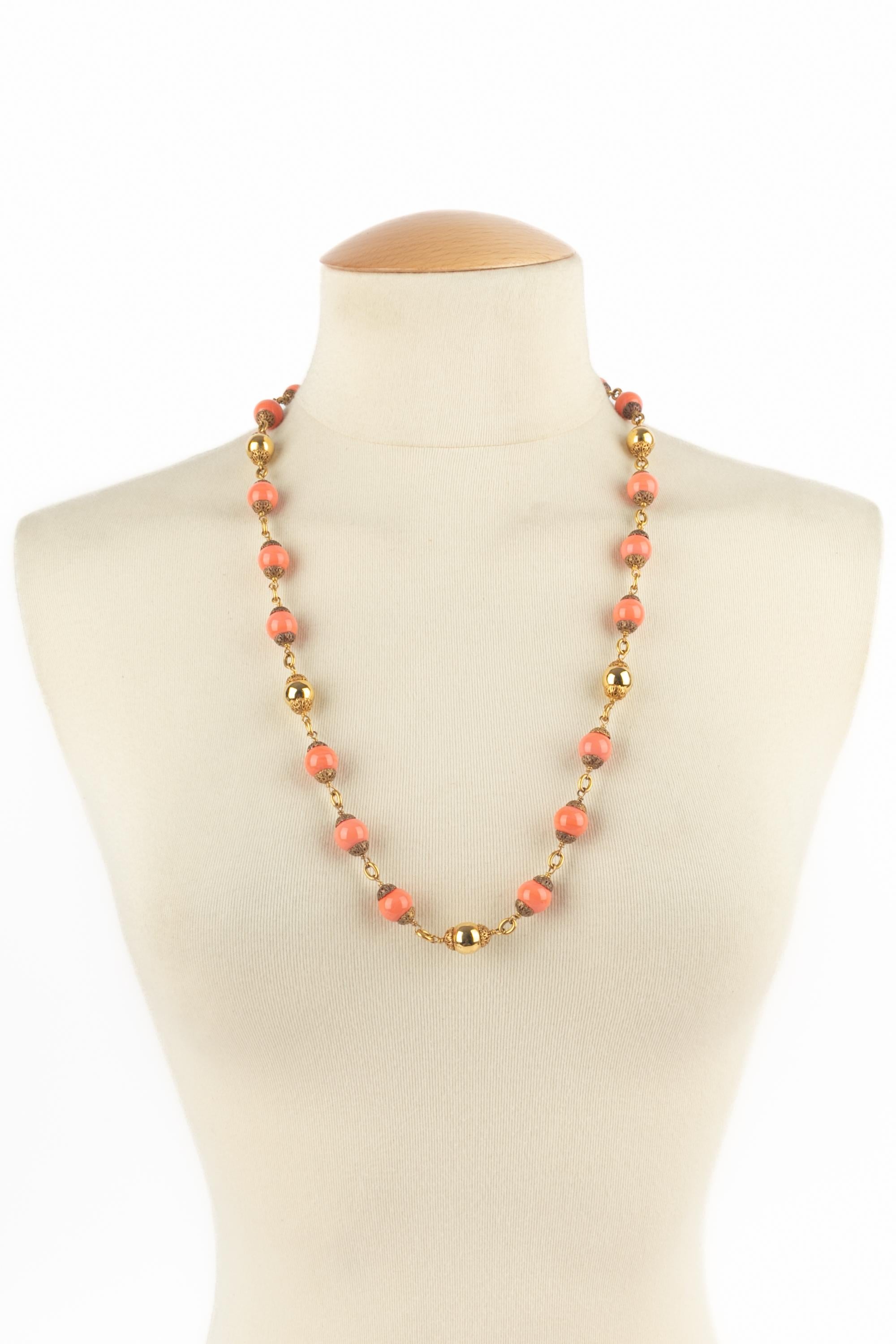 Collana di perle rosa Chanel in vendita 3