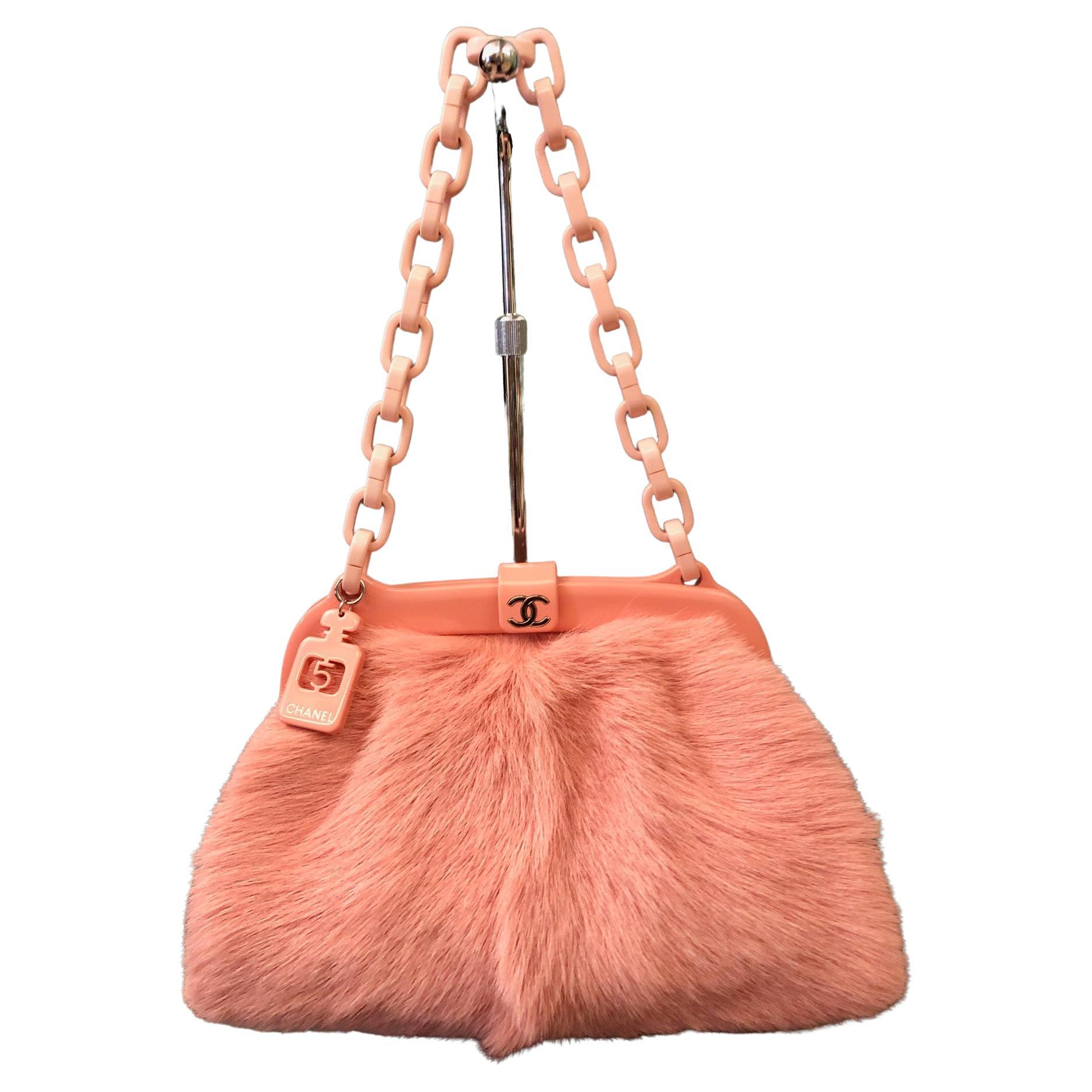 Chanel Pink Pony Hair Fur Bag