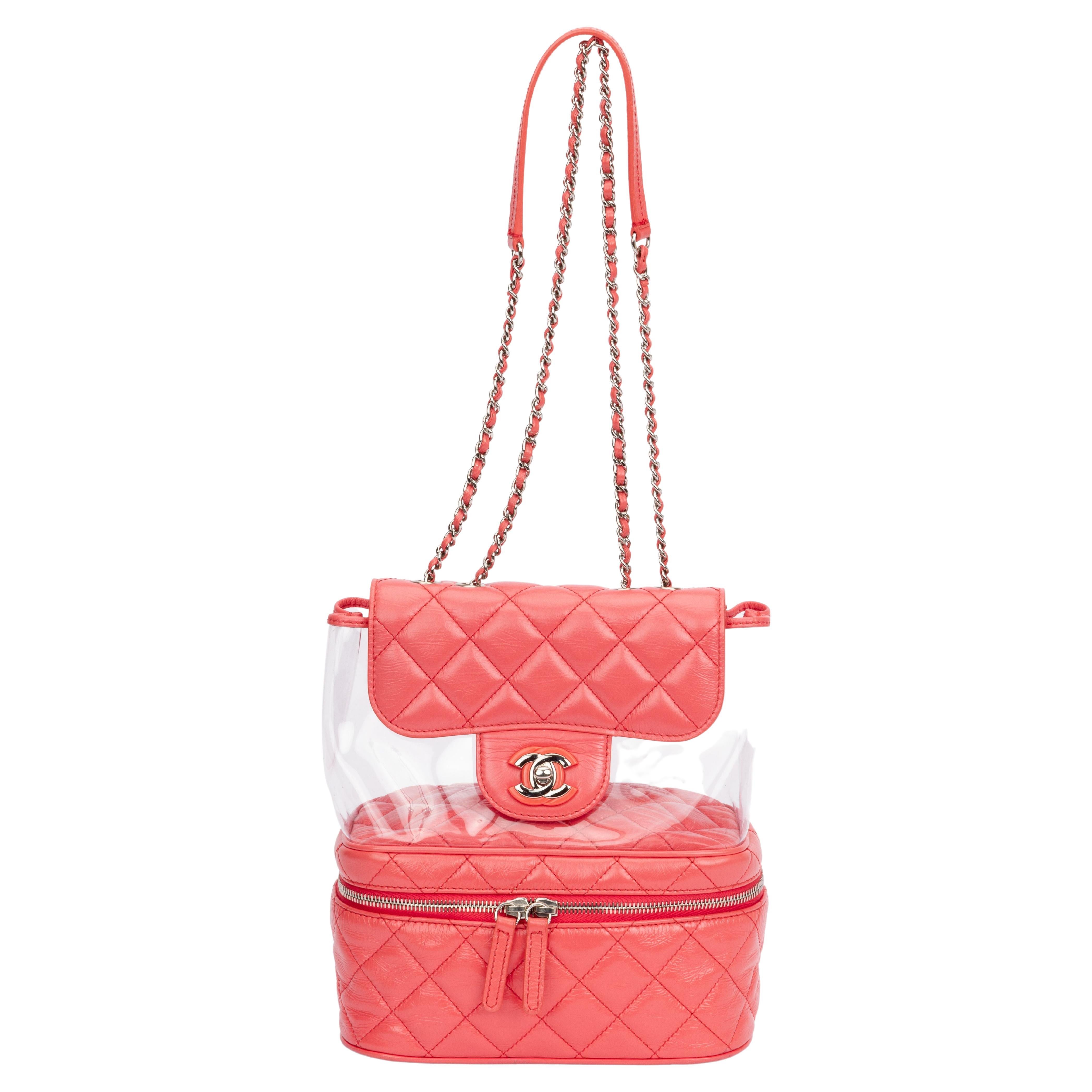 Chanel top pvc backpack