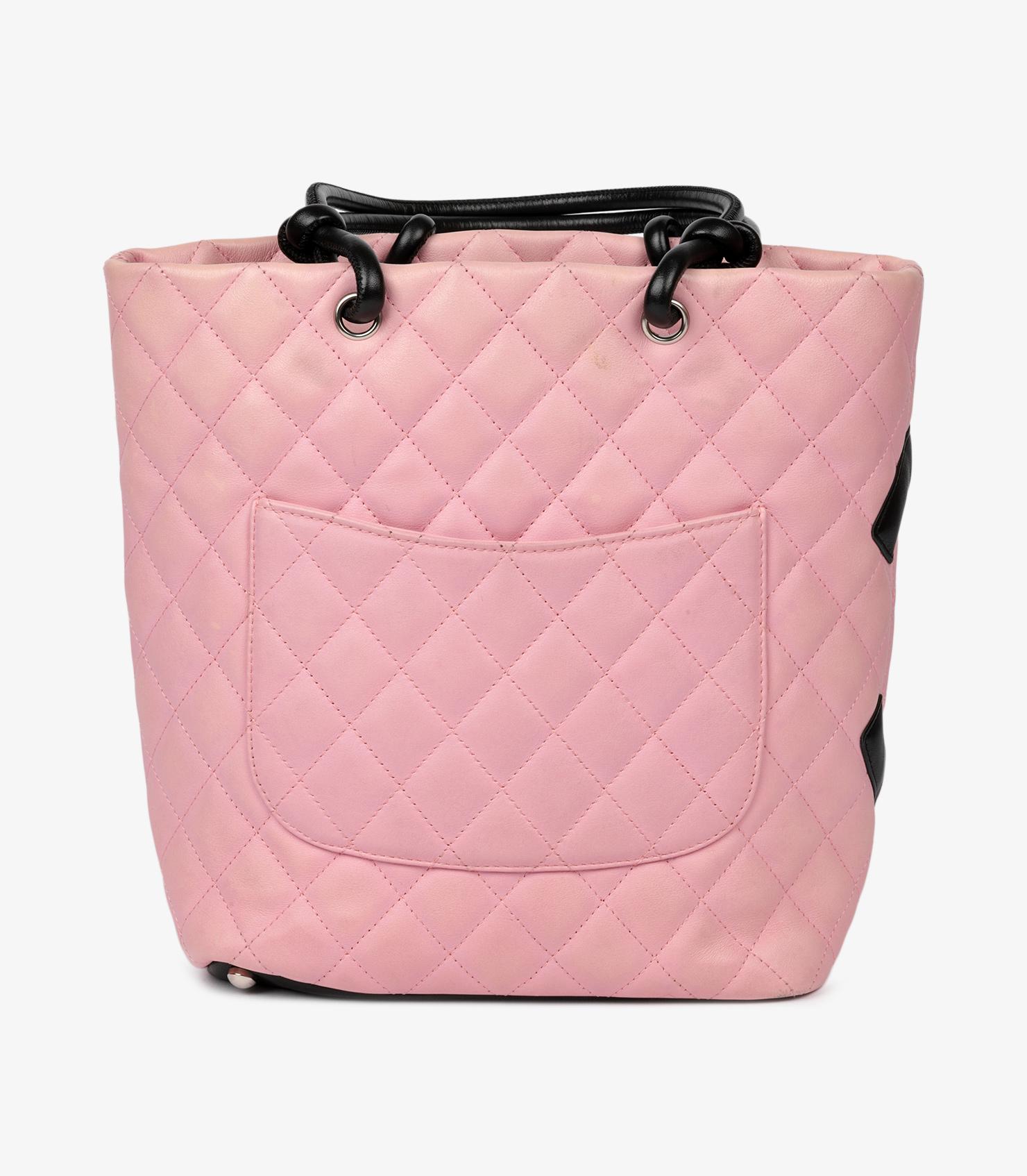 Women's Chanel Pink Quilted Calfskin Leather Small Cambon Tote Bag