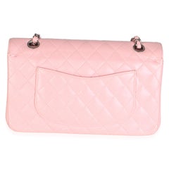 Chanel Pink Quilted Caviar Medium Classic Double Flap Bag