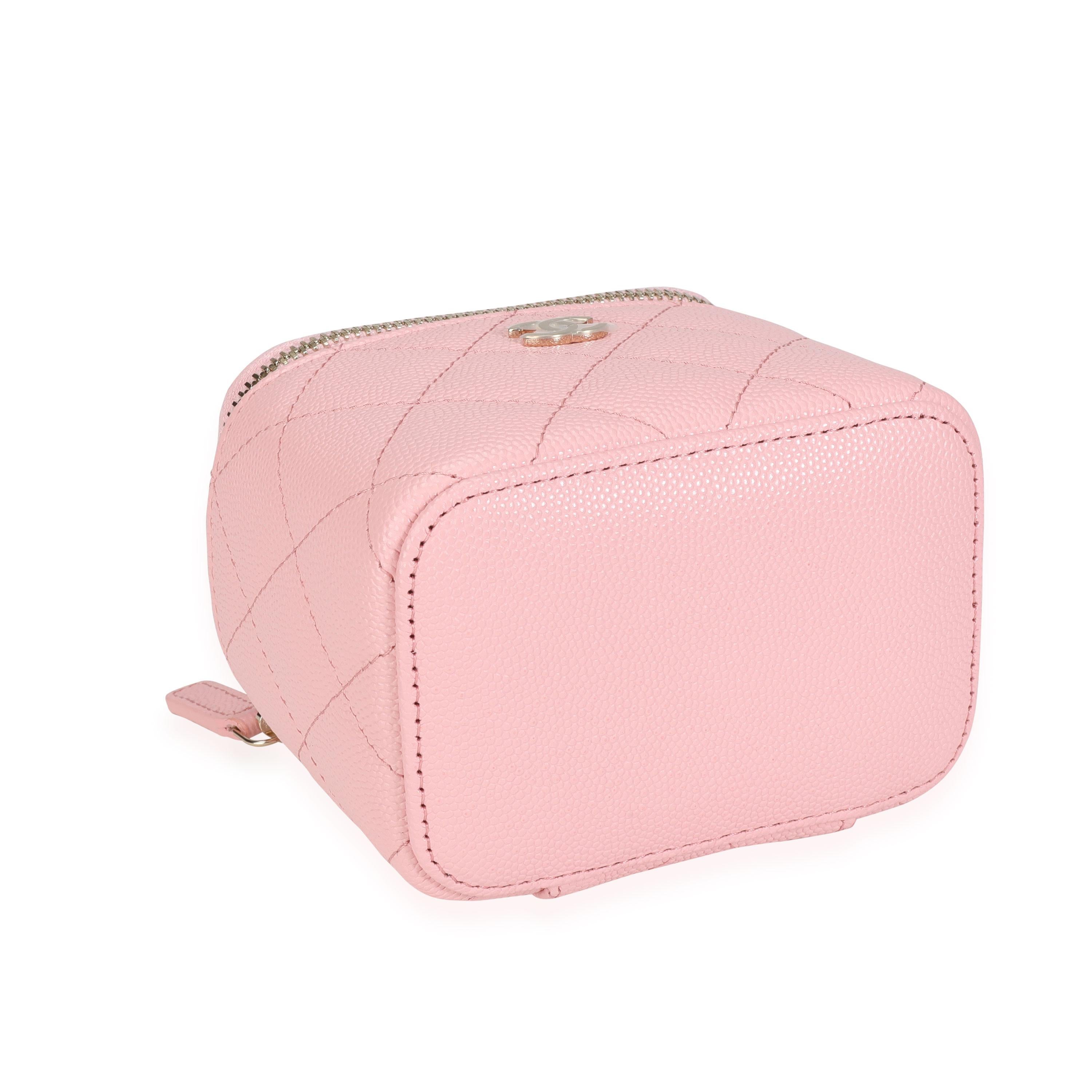 pink chanel vanity bag