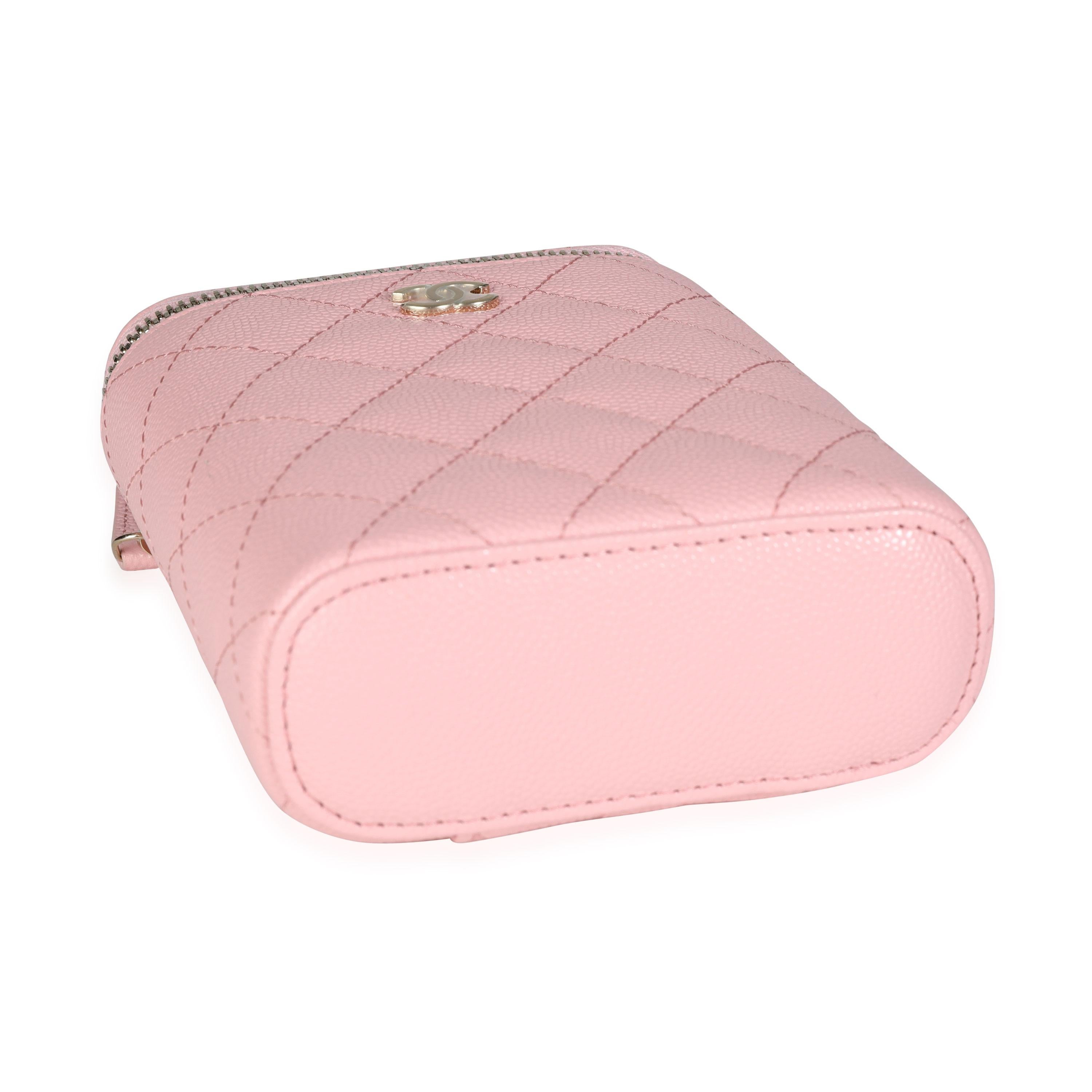 pink chanel vanity bag