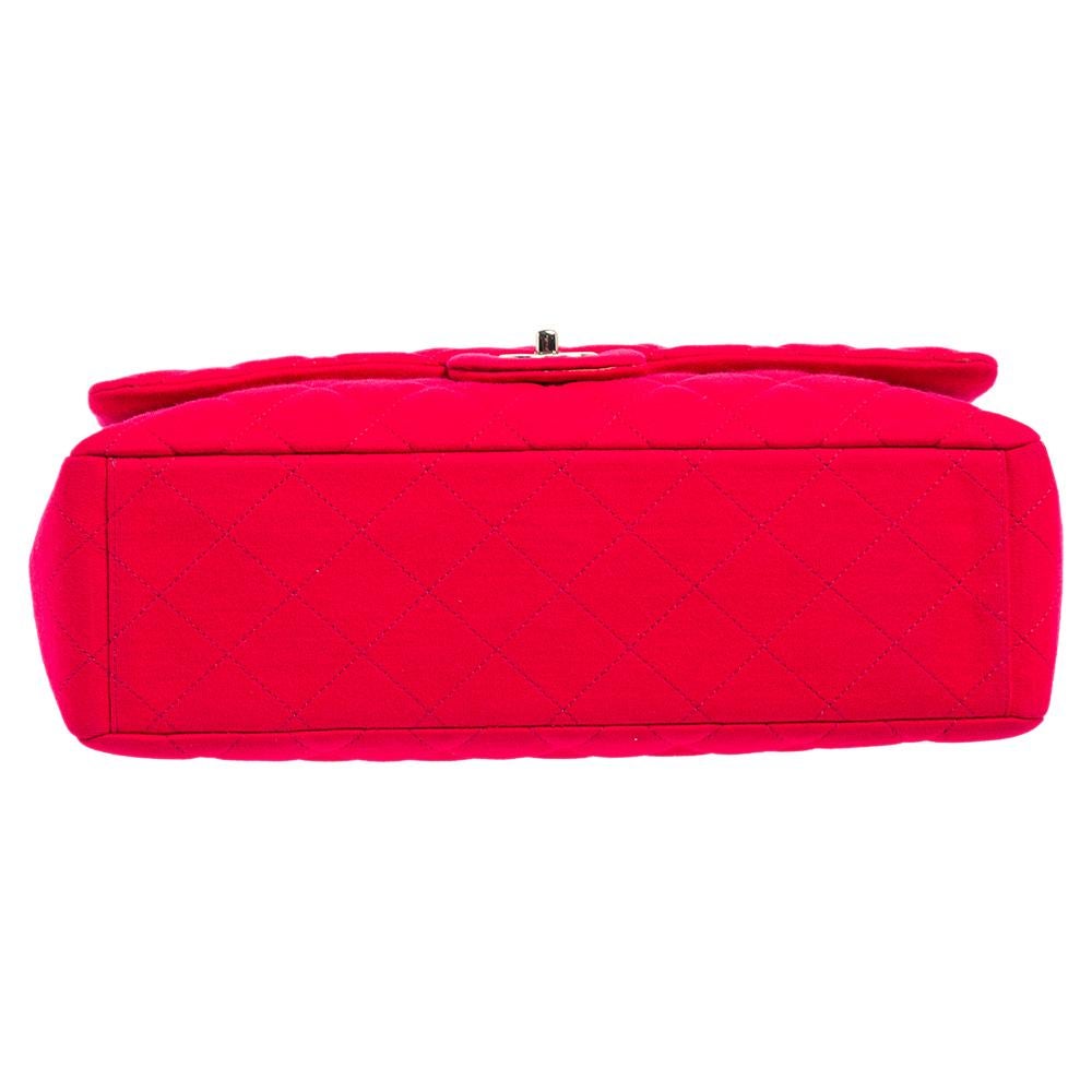 chanel pink fabric bag