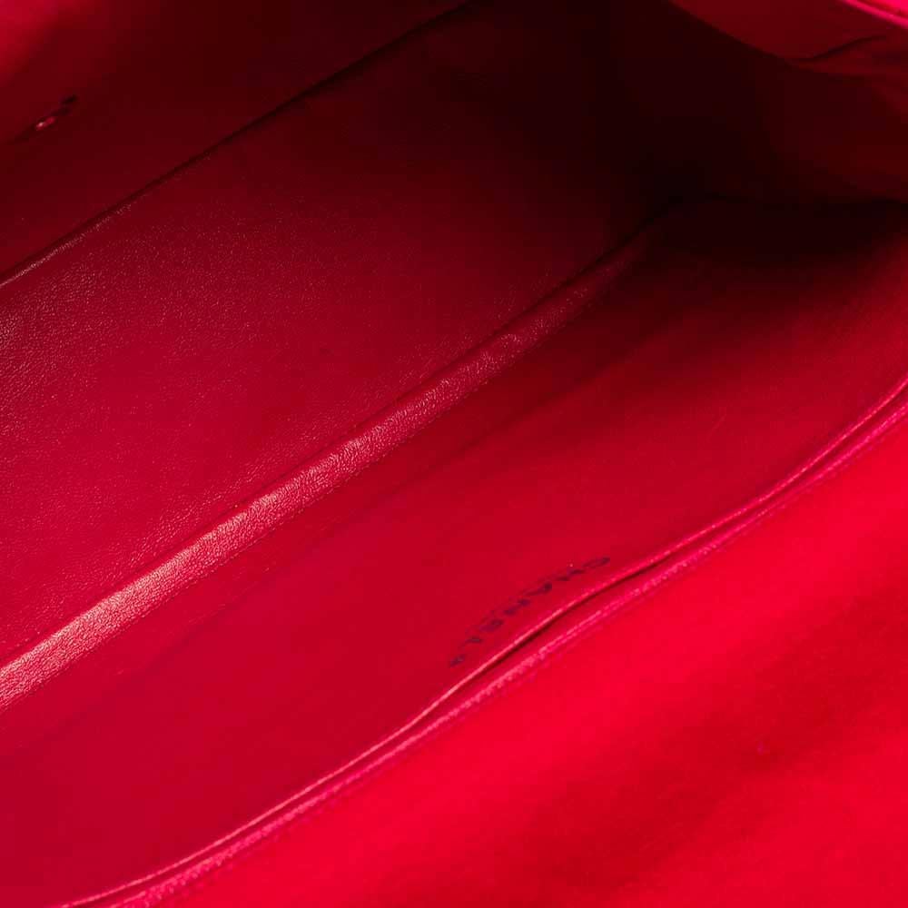 Women's Chanel Pink Quilted Fabric Maxi Classic Single Flap Bag