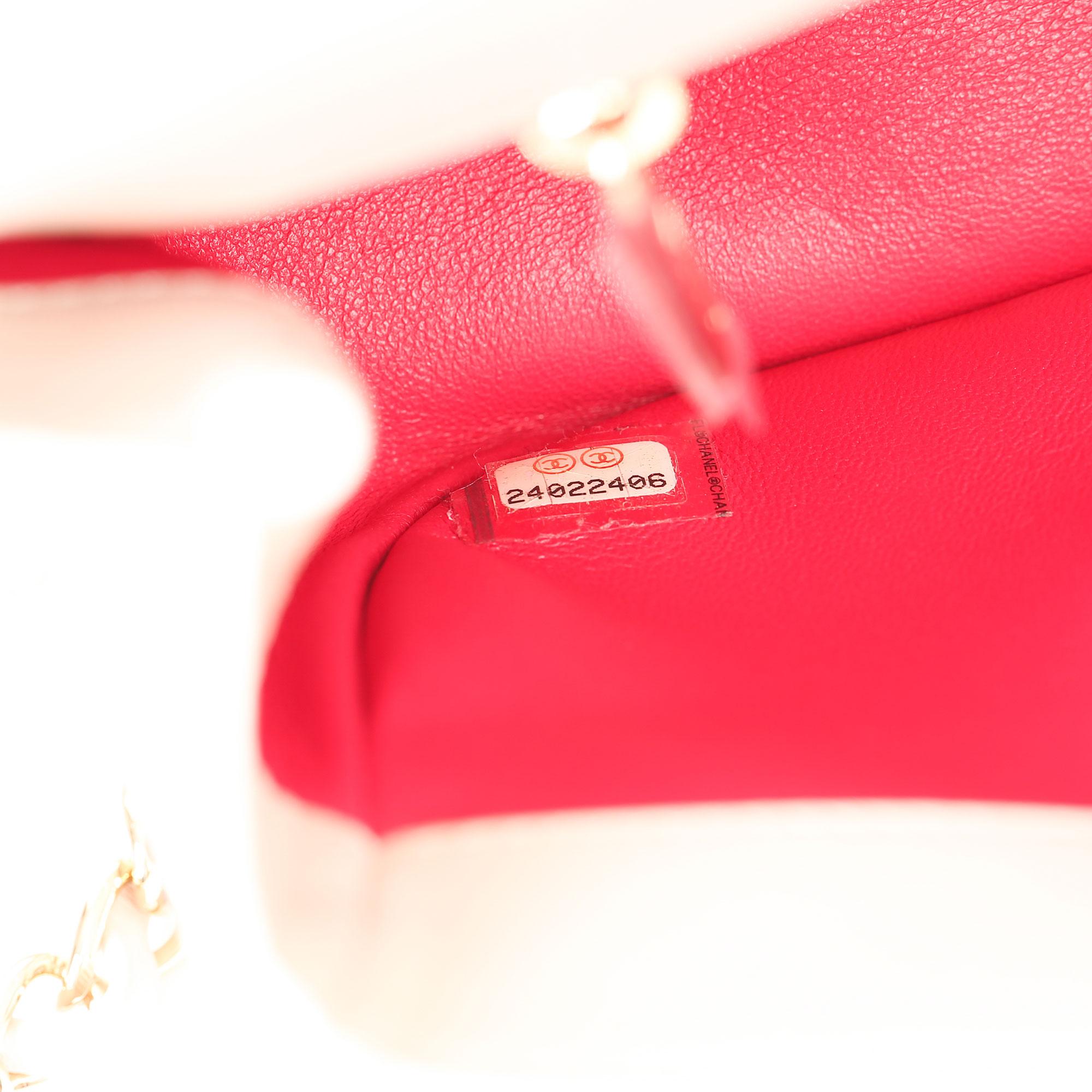Chanel Pink Quilted Lambskin Classic Top Handle Shoulder Bag 3