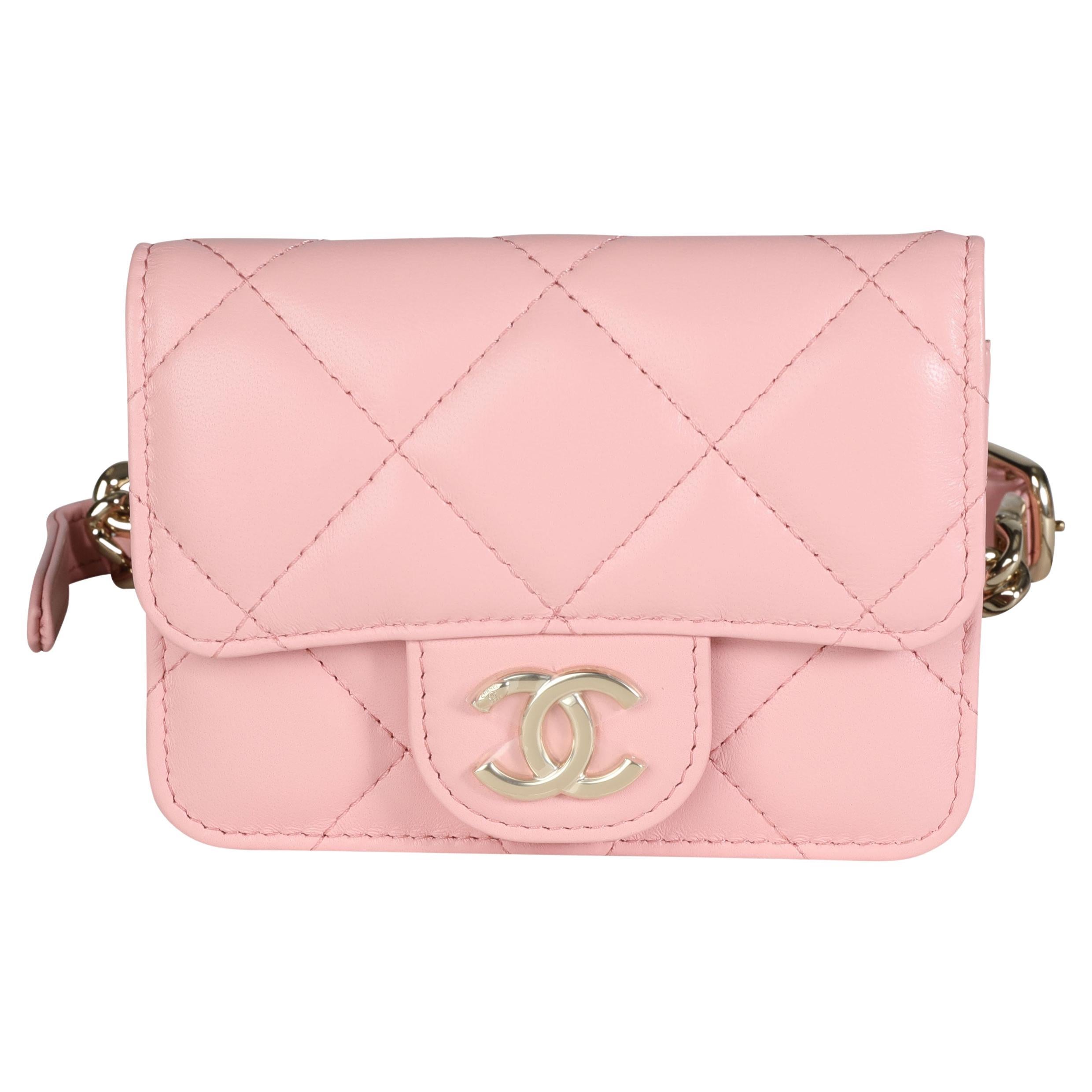 Chanel Clutch With Chain Pink