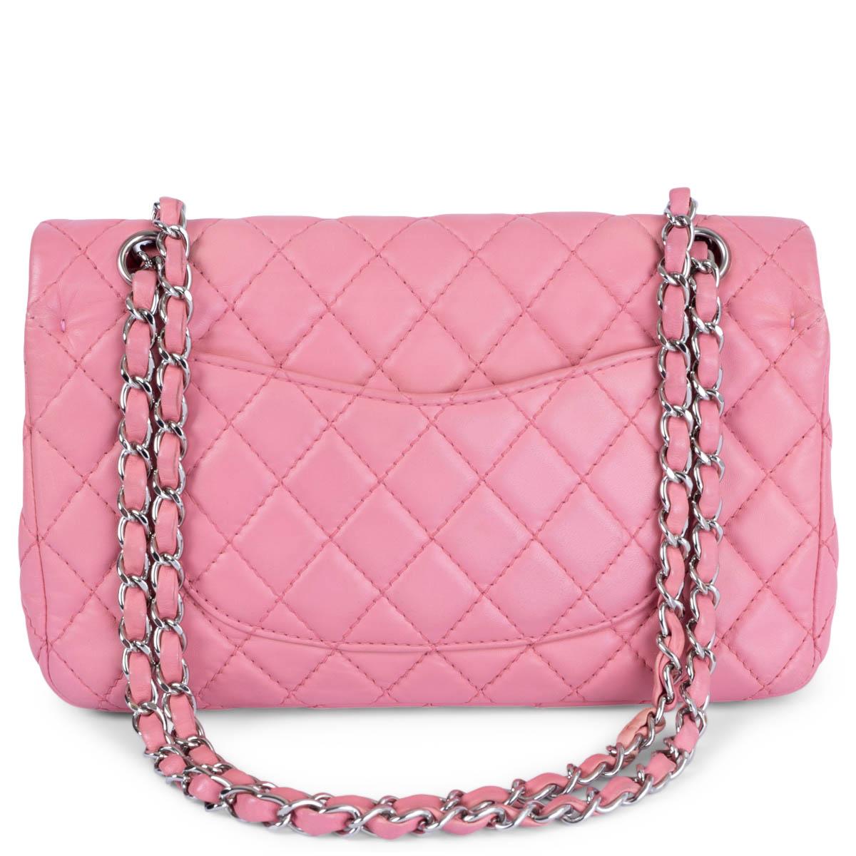 Pink CHANEL pink quilted lambskin leather SOFT CLASSIC MEDIUM TIMELESS Shoulder Bag For Sale