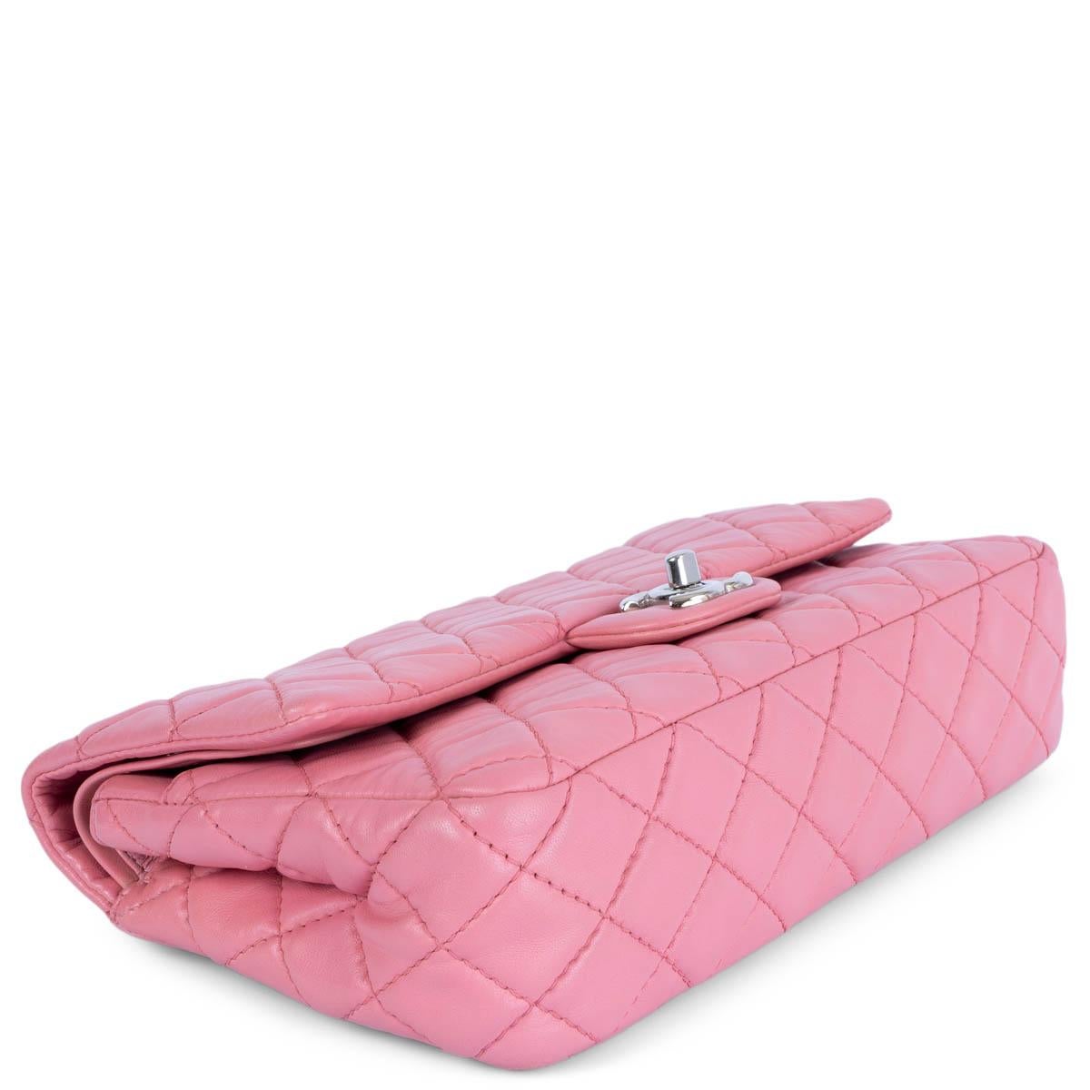 Women's CHANEL pink quilted lambskin leather SOFT CLASSIC MEDIUM TIMELESS Shoulder Bag For Sale