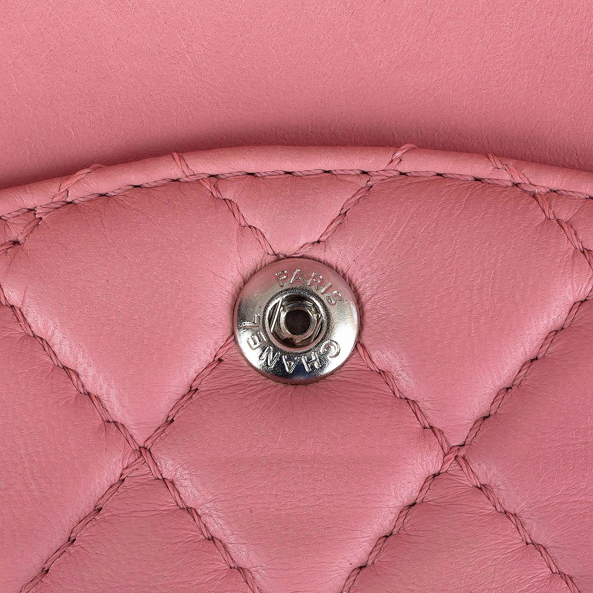 CHANEL pink quilted lambskin leather SOFT CLASSIC MEDIUM TIMELESS Shoulder Bag For Sale 4