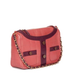 Chanel PINK QUILTED LAMBSKIN LEATHER VINTAGE JACKET BAG