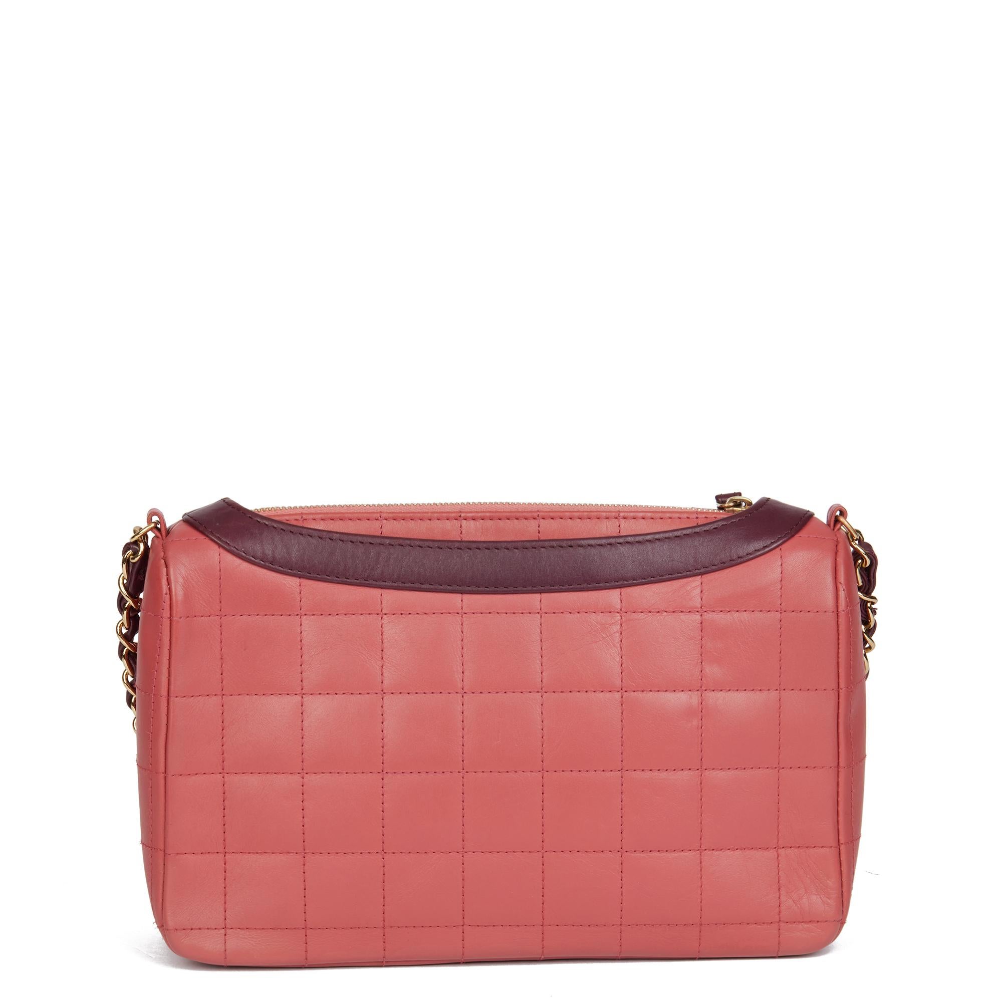 Pink Chanel PINK QUILTED LAMBSKIN LEATHER VINTAGE JACKET BAG