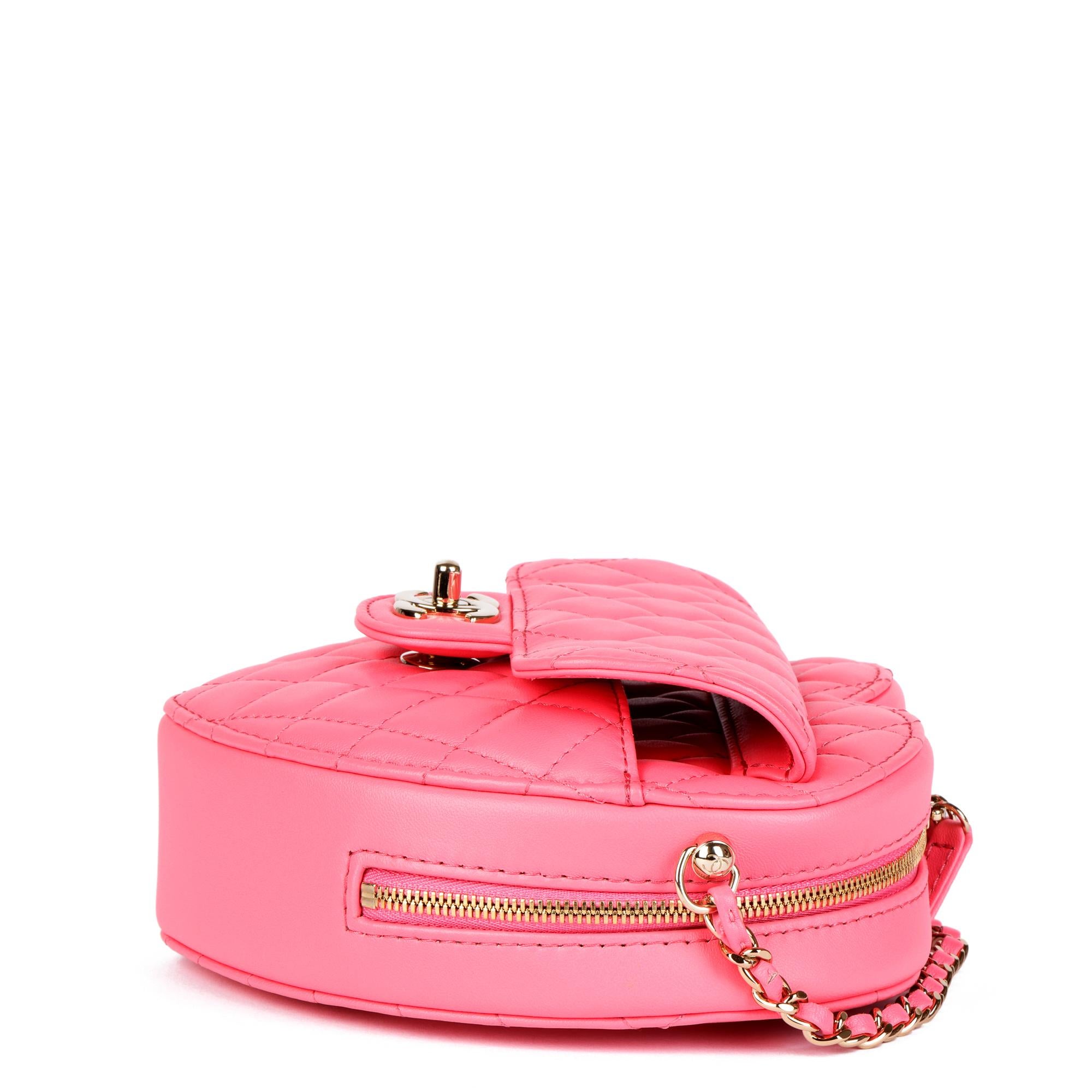 pink heart chanel bag