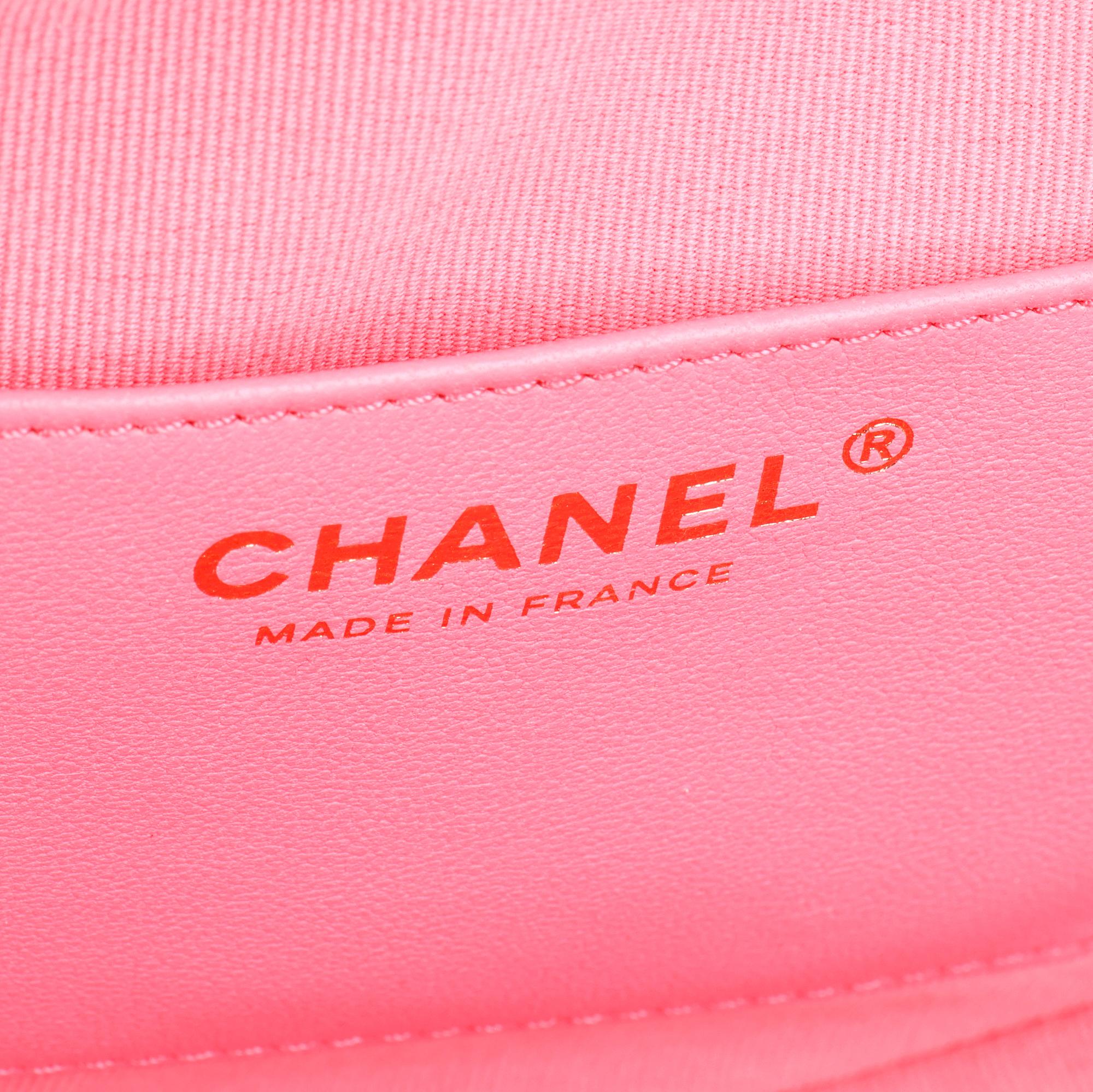 CHANEL Pink Quilted Lambskin Love Heart Bag 2