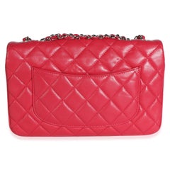 Chanel Pink Quilted Lambskin Medium 3 Accordion Flap Bag