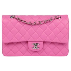 Chanel Pink Quilted Lambskin Medium Classic Double Flap Bag